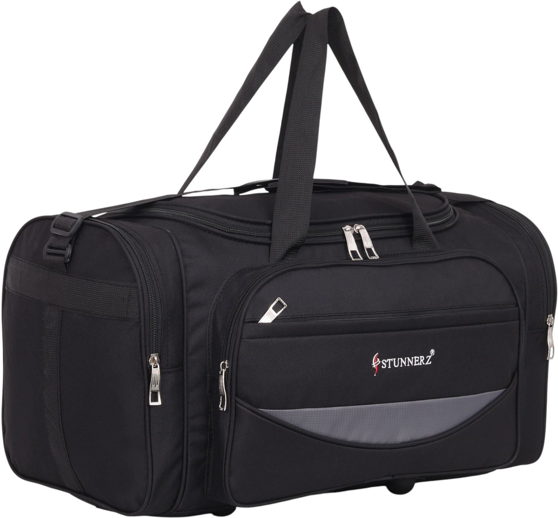75 L Hand Duffel Bag - Business Class Travel Duffel Bag | Premium Finish Multipurpose Luggage Bag|Black - Black - Large Capacity