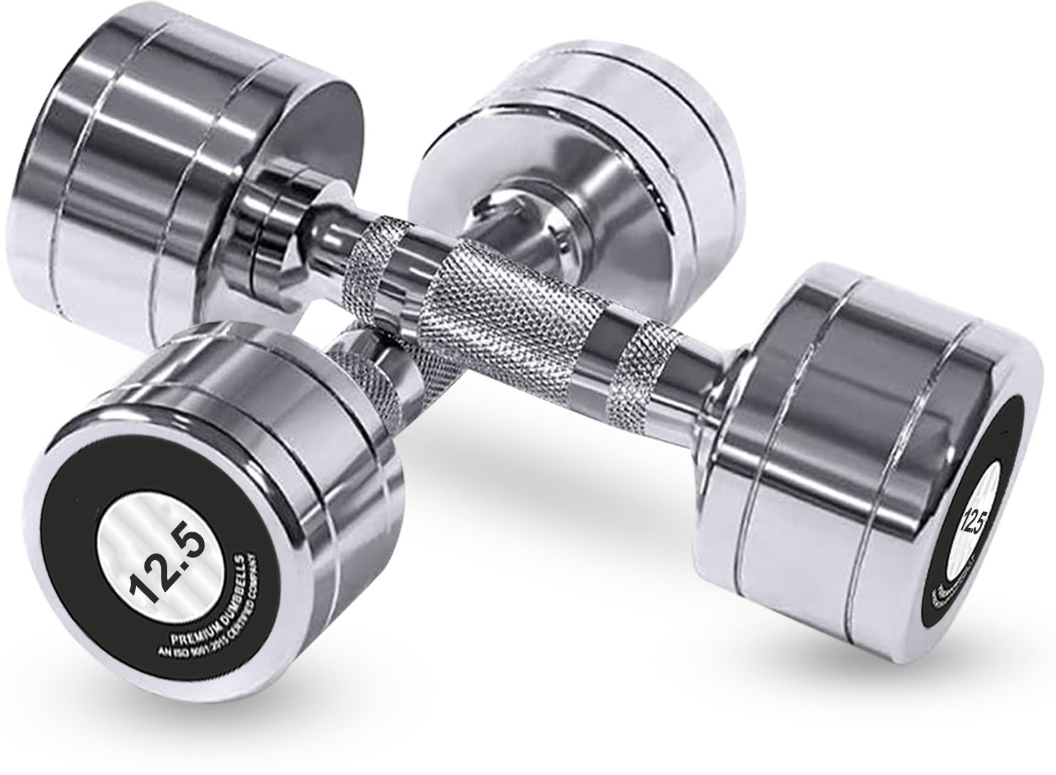 1.3 kg Steel Chrome Dumbbells For Men & Women strength iron 12.5 kg Dumbbell set Home Gym Combo-image-26