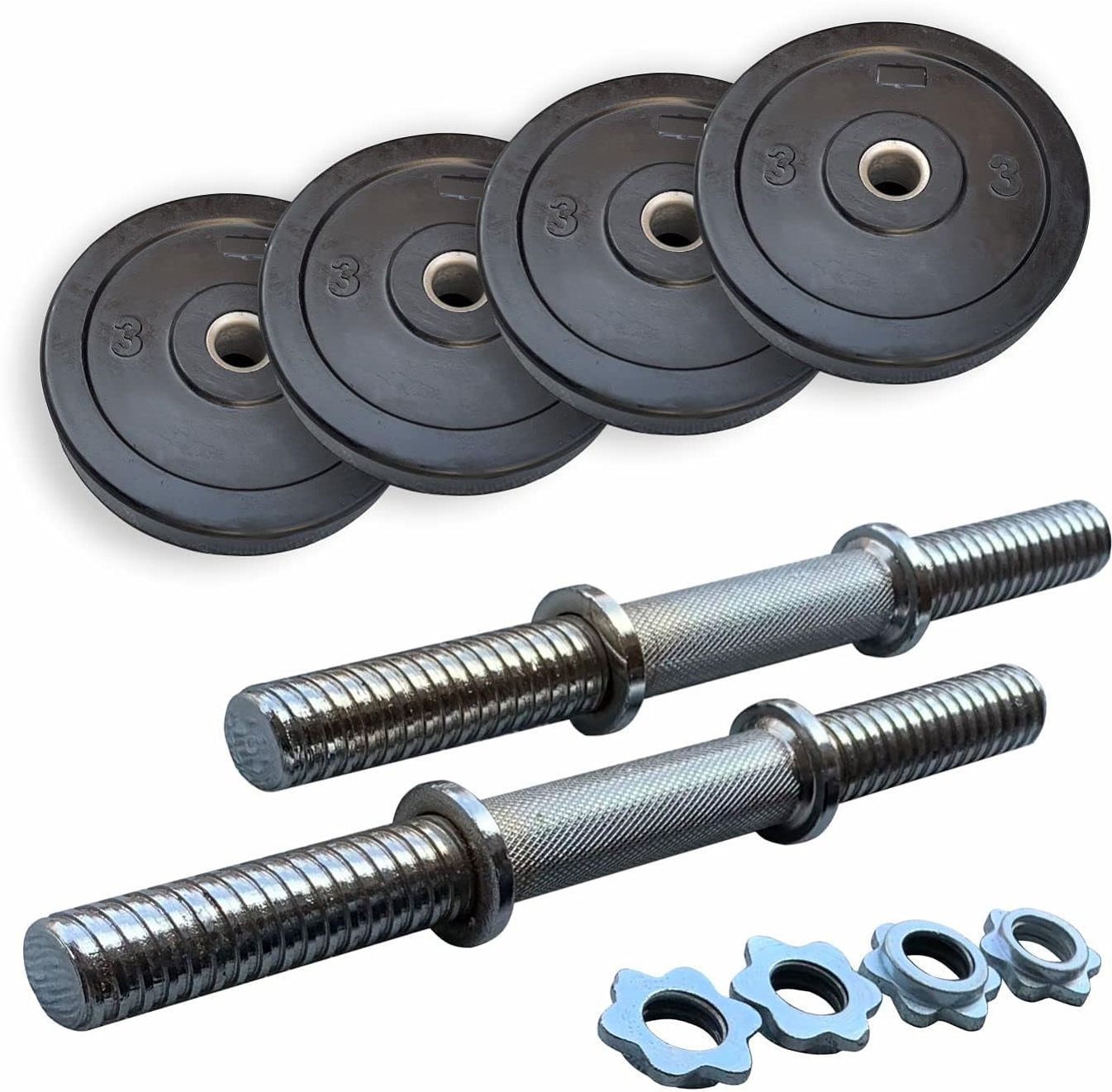 ymd 2.4 kg Home Gym Set, Dumbbell Set, Rubber Dumbbell Plates, 2.5KGX4 5KGX4 Home Gym Combo-picture-25