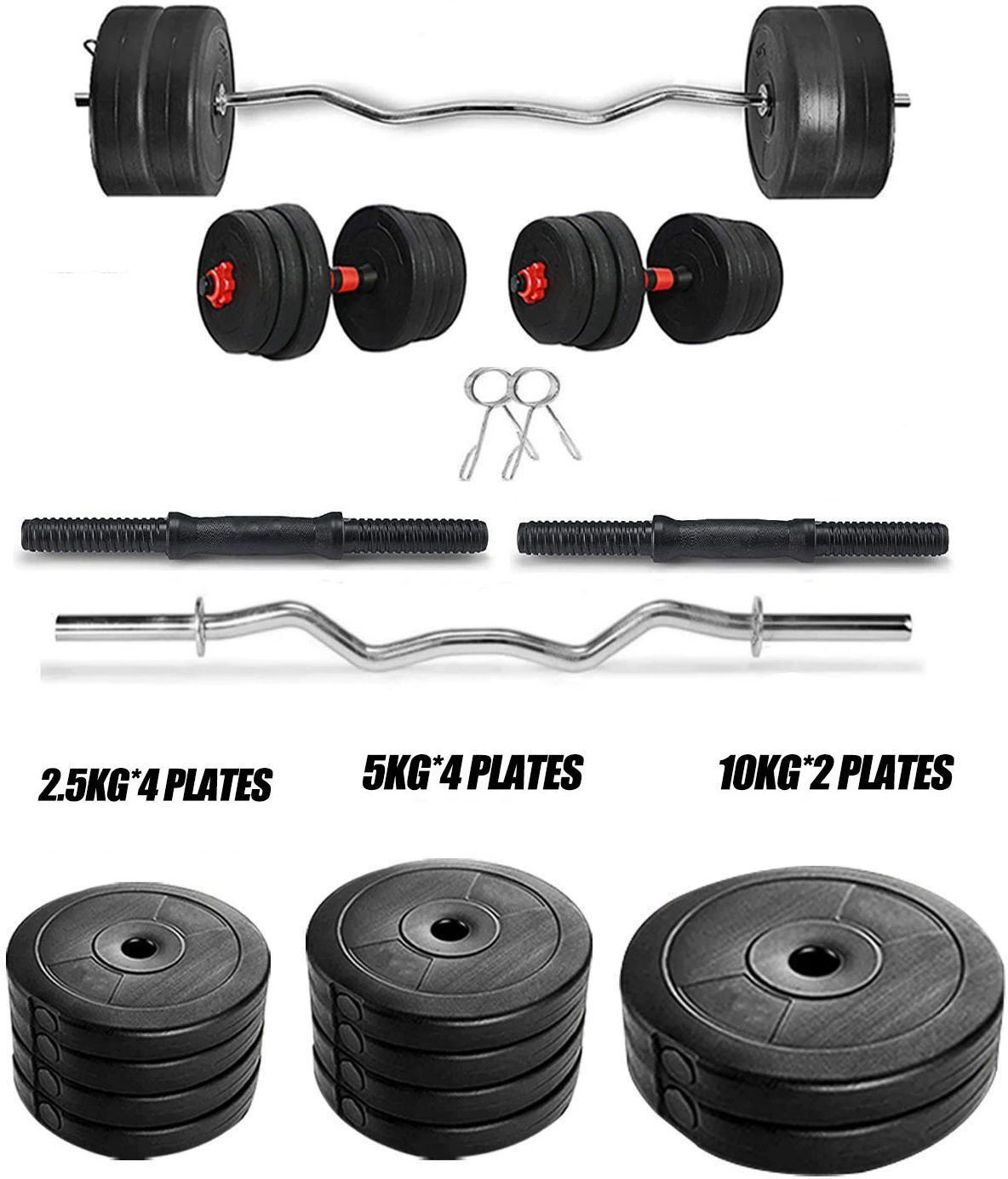 adrenex 50 kg With 3FT Curl ROD Dumbbell Rods Home Gym Combo-picture-40