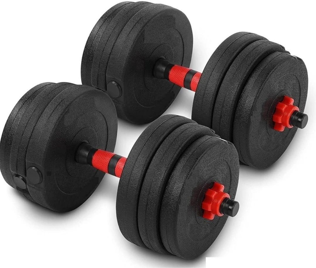 10KG PVC HOME GYM COMBO, adjustable dumbbell workout with dumbbells(10 kg) Adjustable Dumbbell-image-45