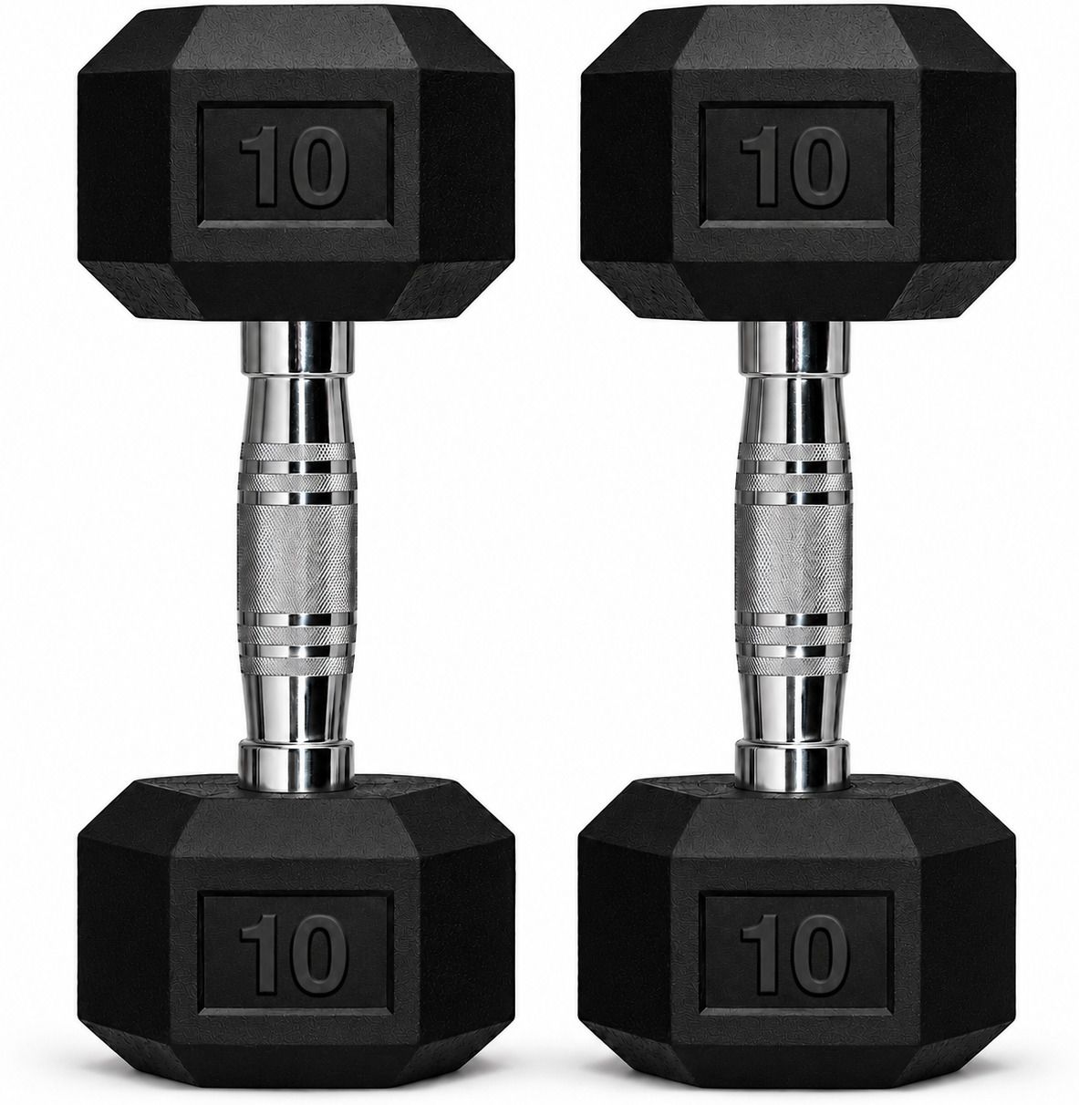 Rubber Coated Hexa Dumbbell Set For Men & Women| 10 KG Pair Fixed Weight Dumbbell-image-7
