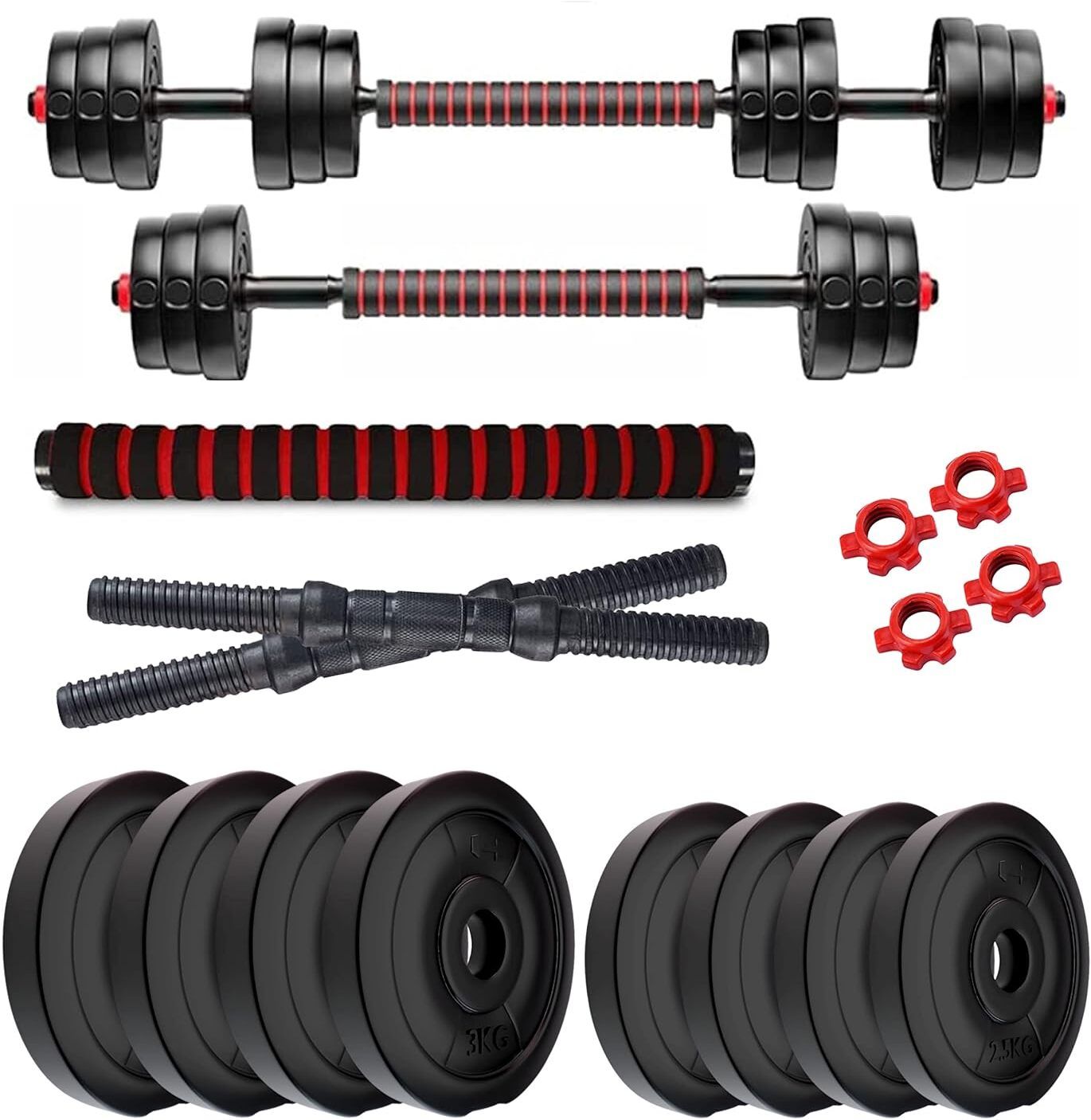 adrenex Convertible Dumbbells Kit 22 Kg For Home Gym Adjustable Dumbbell-picture-48