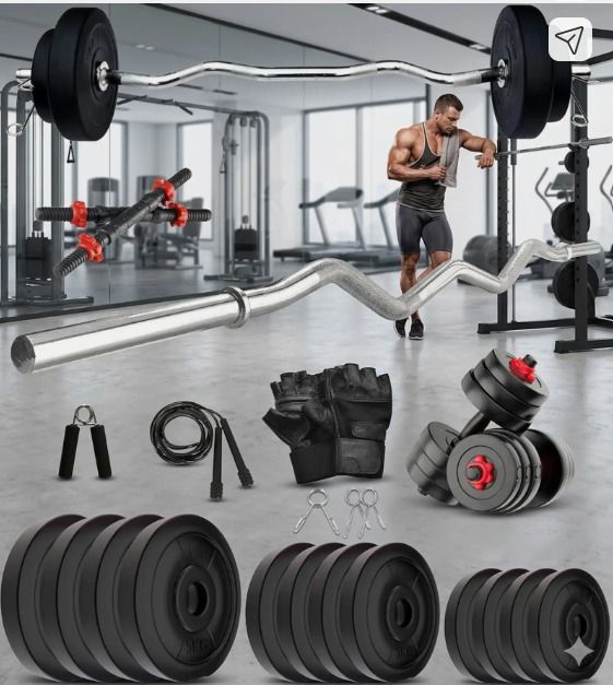 bellatrix x 10KG-2.5X4-3FT CURL-14INCH DUMBELL ROD Fitness Accessory Kit Kit-picture-18