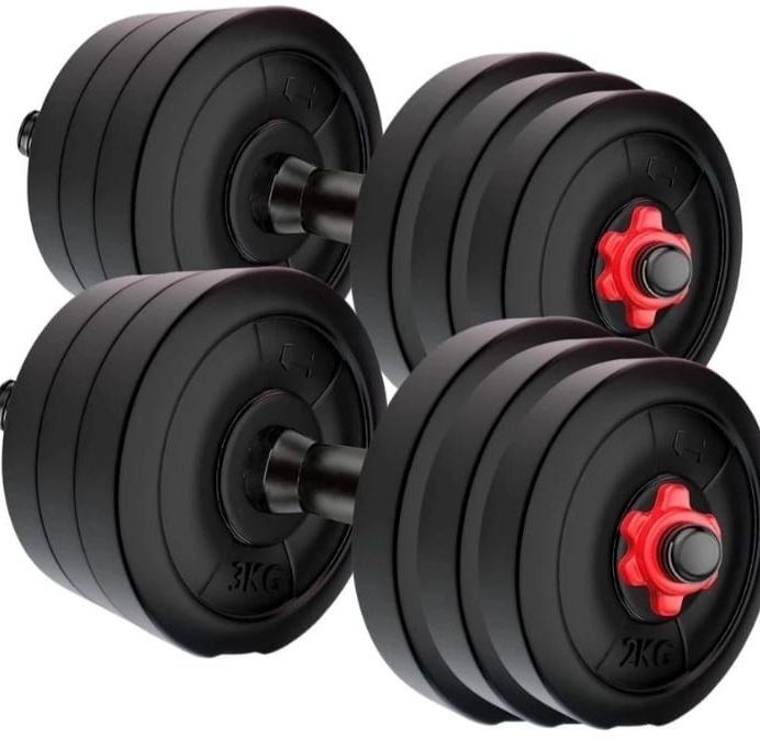 2.8 kg 30 KG PVC ADJUSTABLE DUMBBELL BEST QUALITY PVC SET COMBO Home Gym Combo-image-27