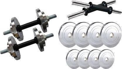 wwar 0.4 kg Premium quality Steel chrome plates (3kg x 4+ 2kg x 4) +2 Rods Home Gym Combo-picture-27