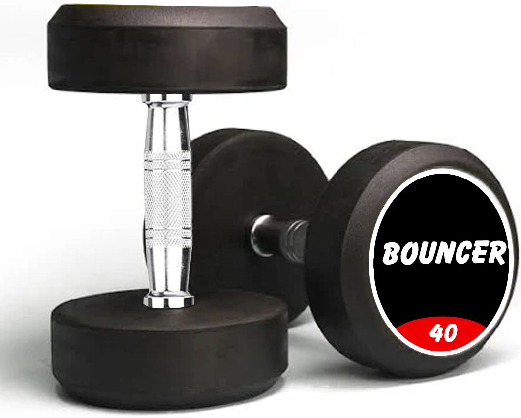 explode Pair of 40 Kg Rubber Coated Bouncer Dumbbells Panni hulk series Home Gym Combo-picture-13