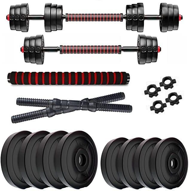 10 kg Dumbbells Set and Fitness Kit for Men and Women Whole Body Workout Home Gym Combo