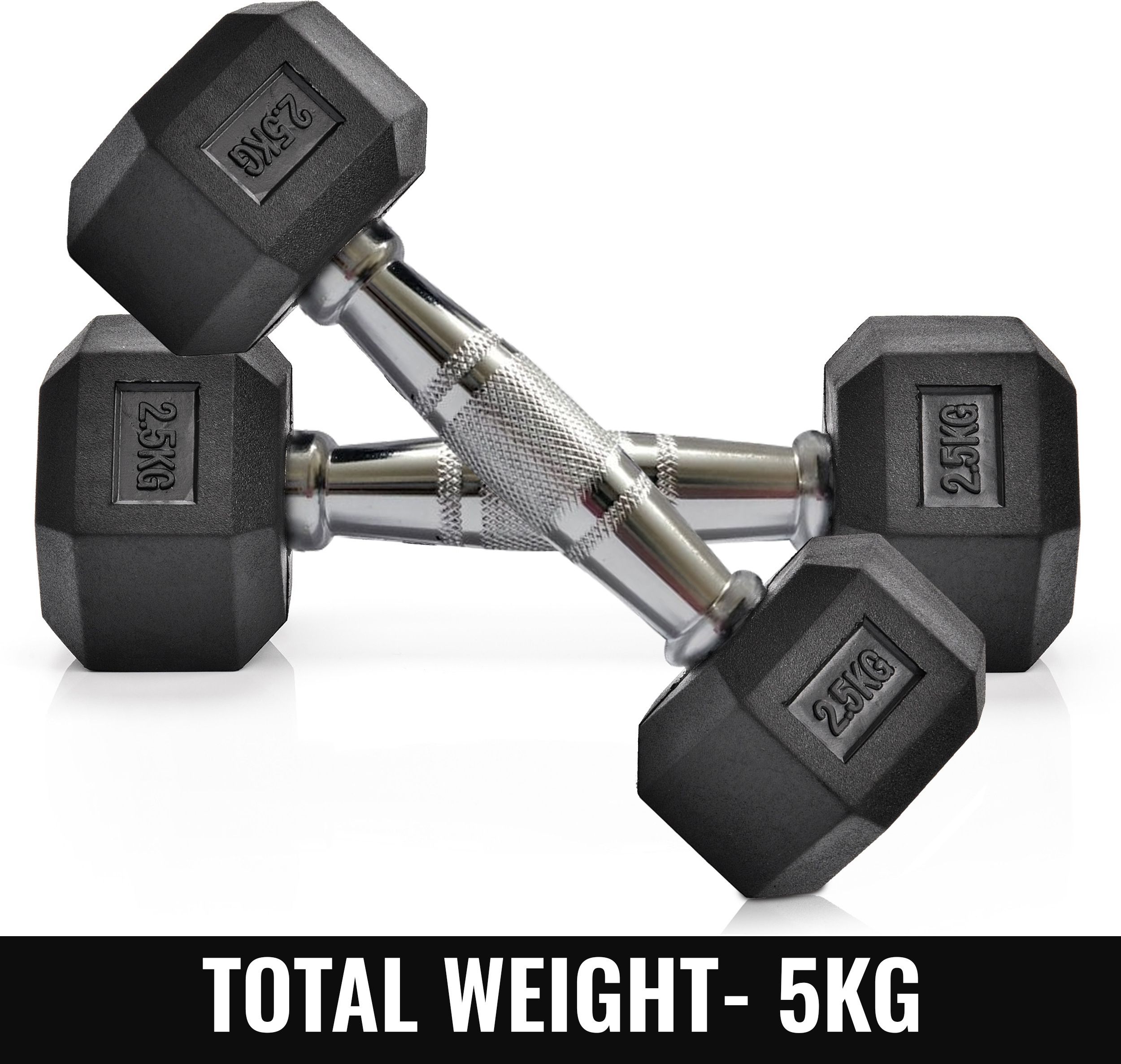 slovic Dumbbells Set for Home Gym | 2.5 kg| Set of 2 Fixed Weight Dumbbell-picture-18