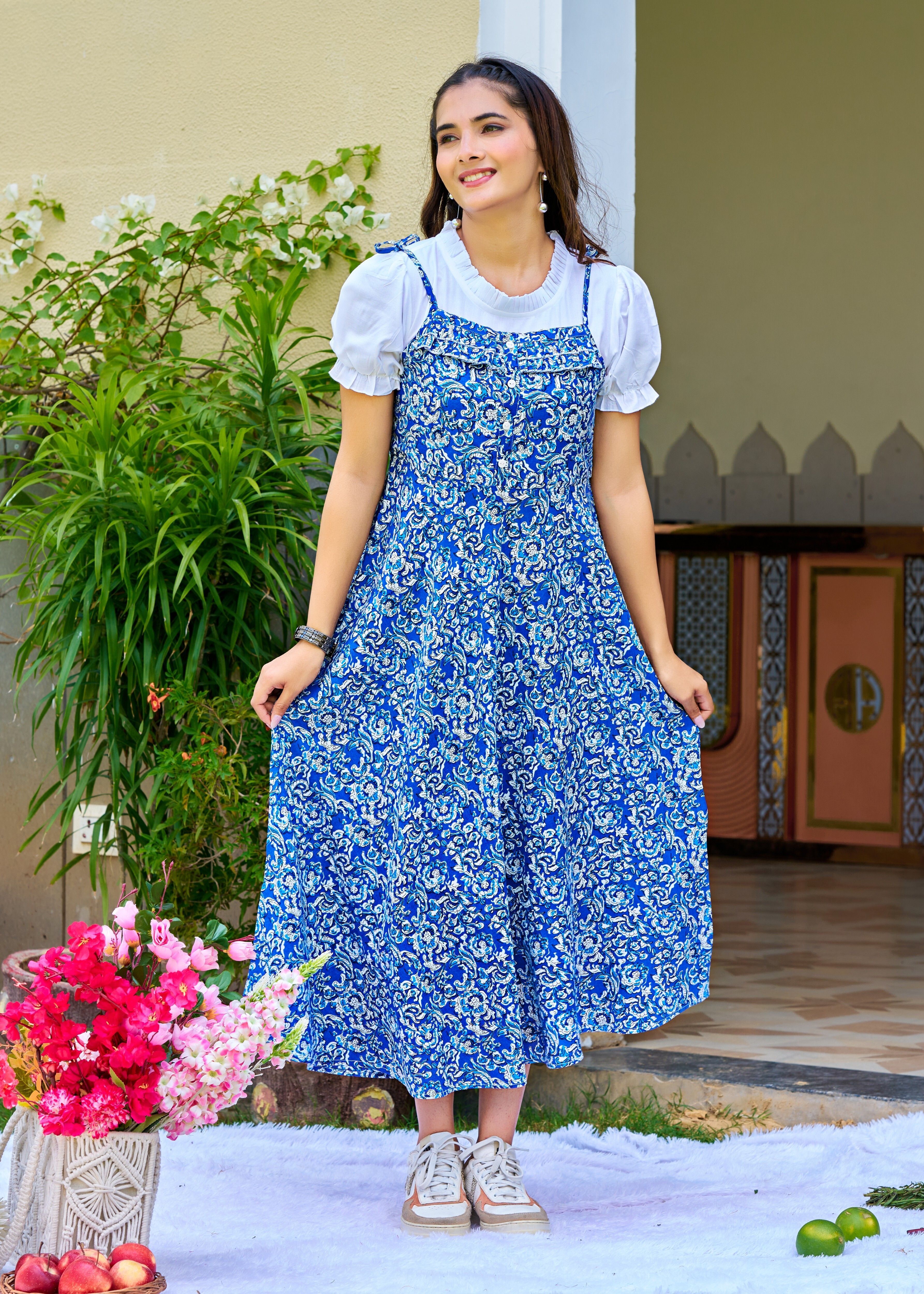 Women Light Blue Dungaree