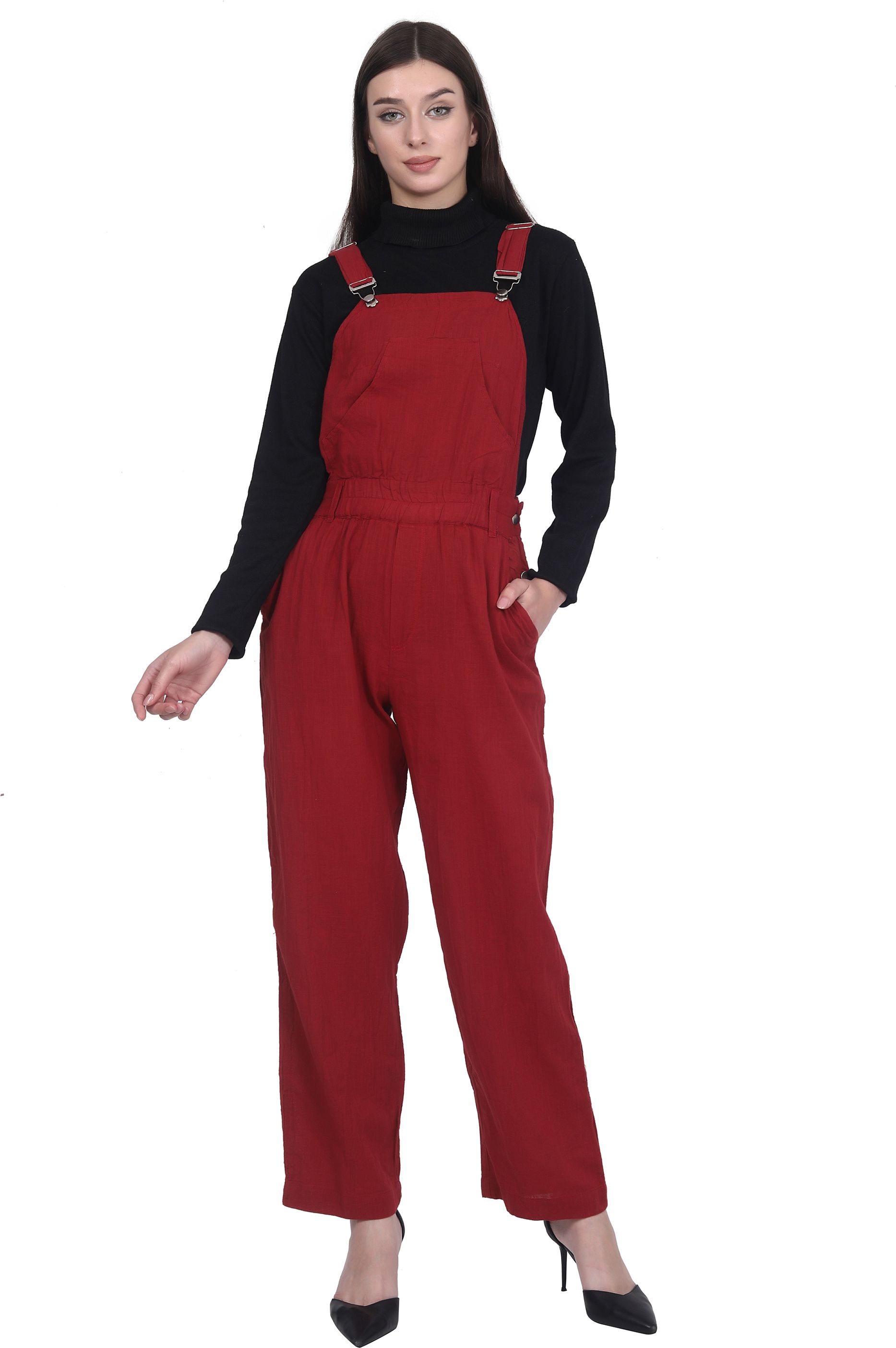 rangriwaz Women Red Dungaree-picture-39