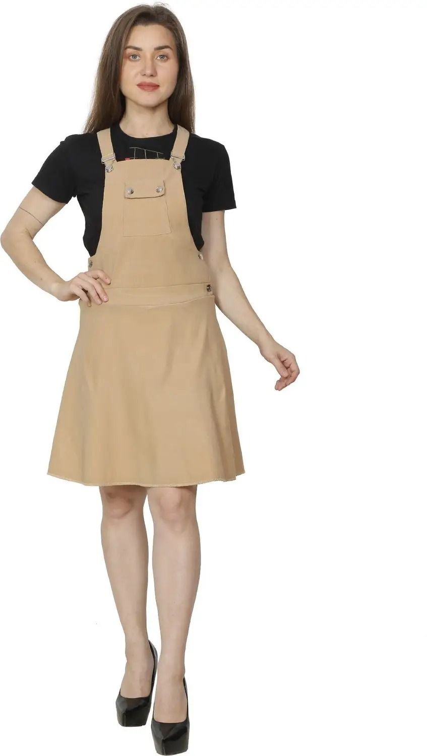 i-keeper Women Beige Dungaree-picture-19