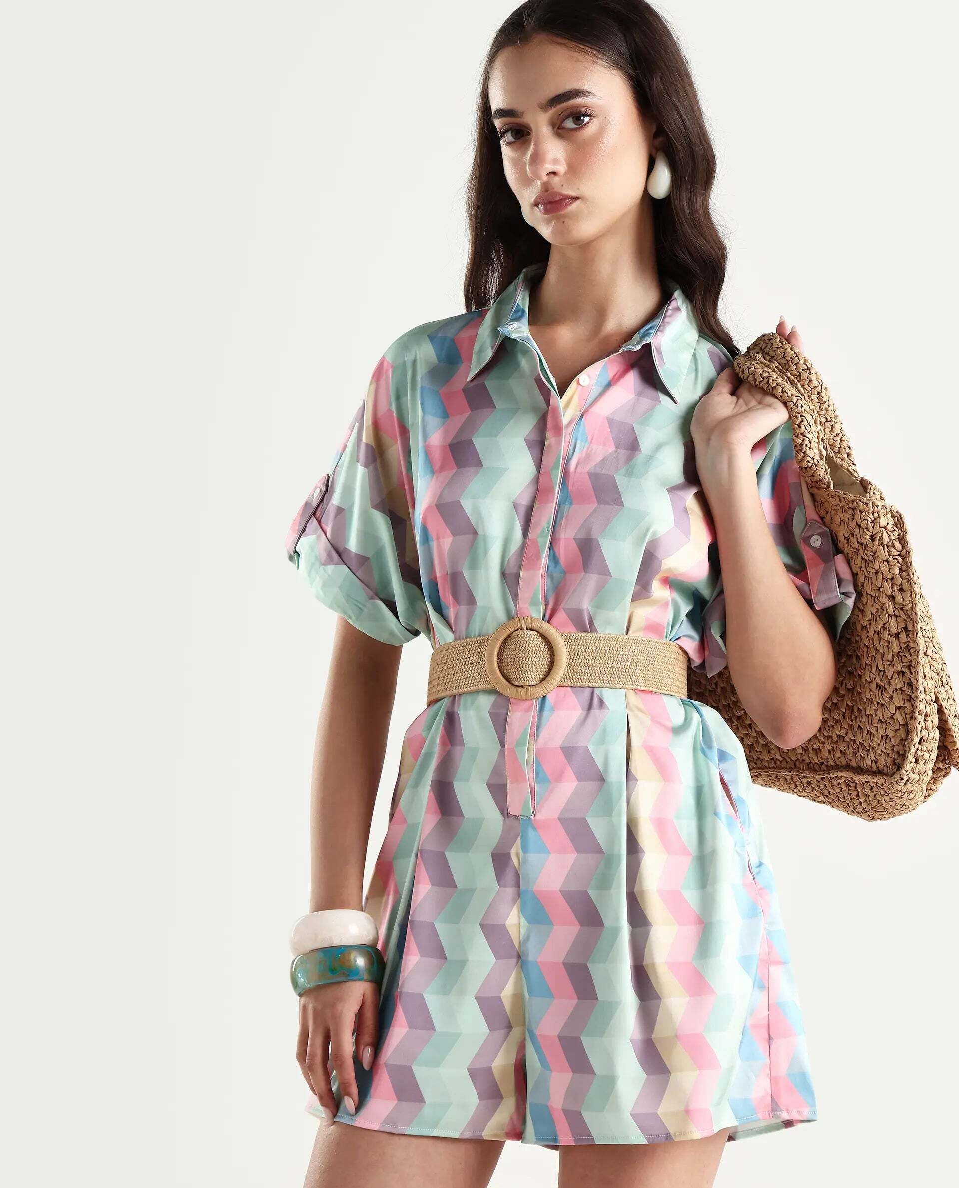 rareism Women Multicolor Romper-picture-11