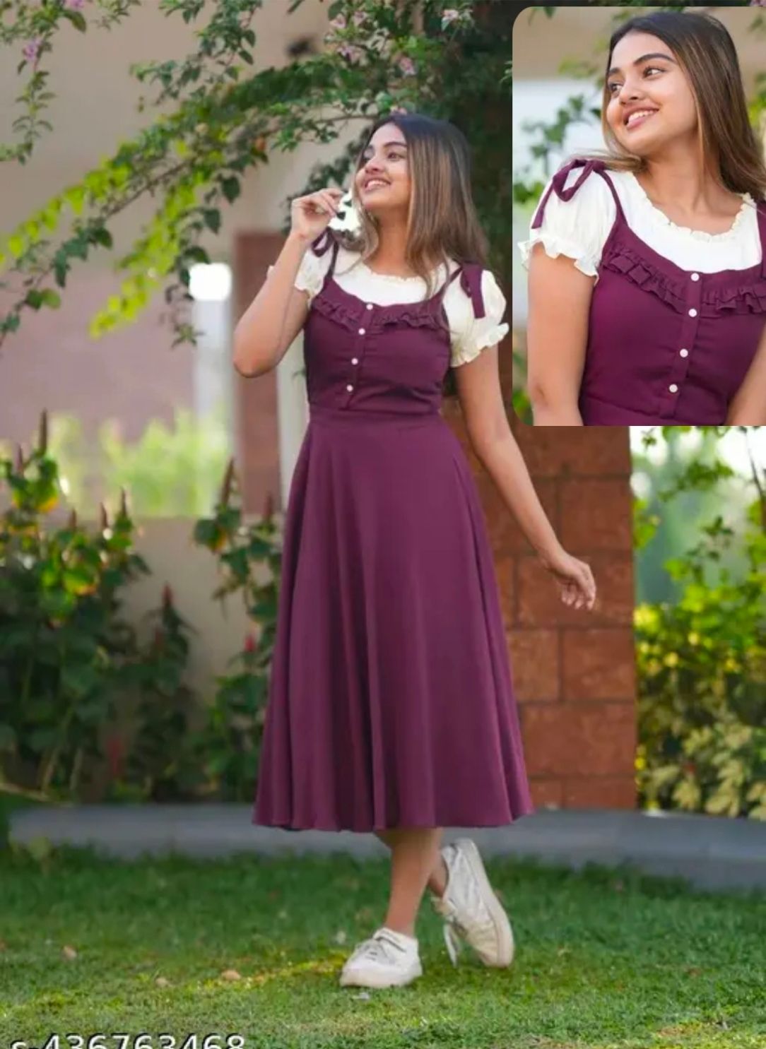 aashish Women Purple Dungaree-picture-18