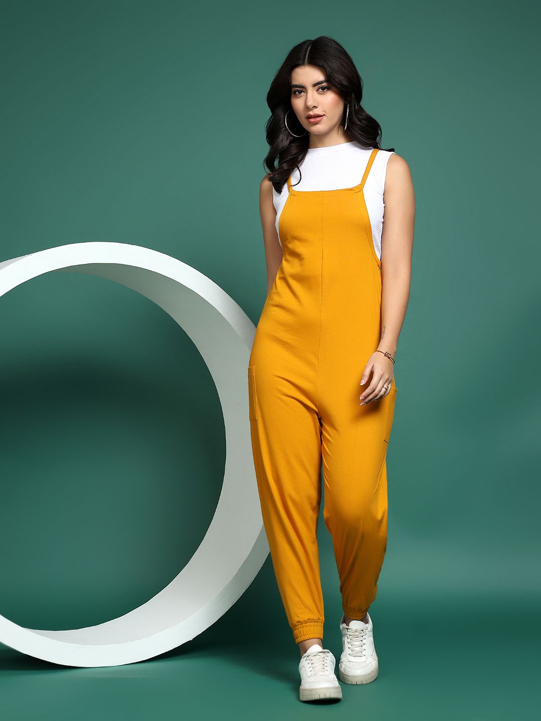 brinns Women Yellow Dungaree-picture-34