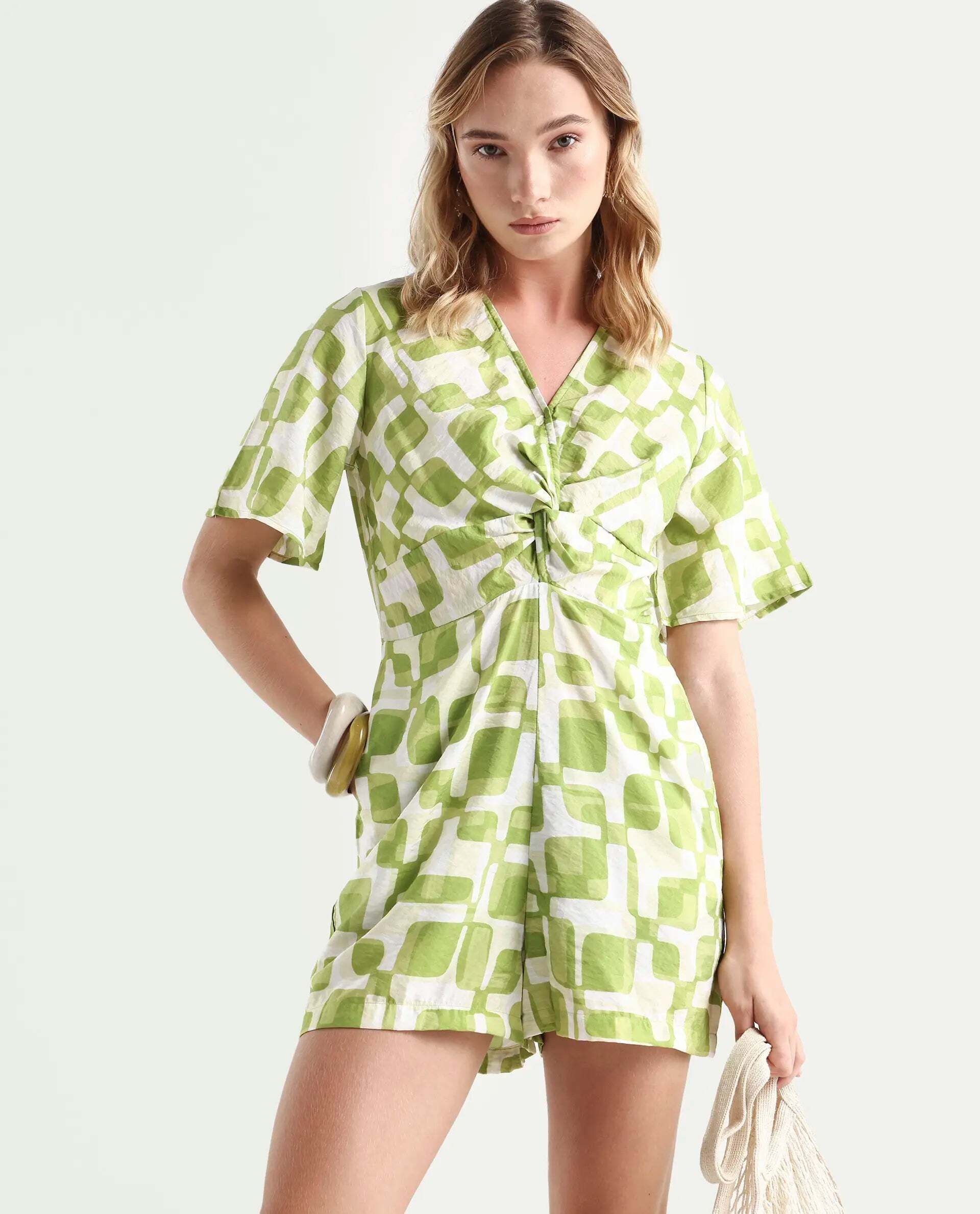 rareism Women Green Romper-picture-13