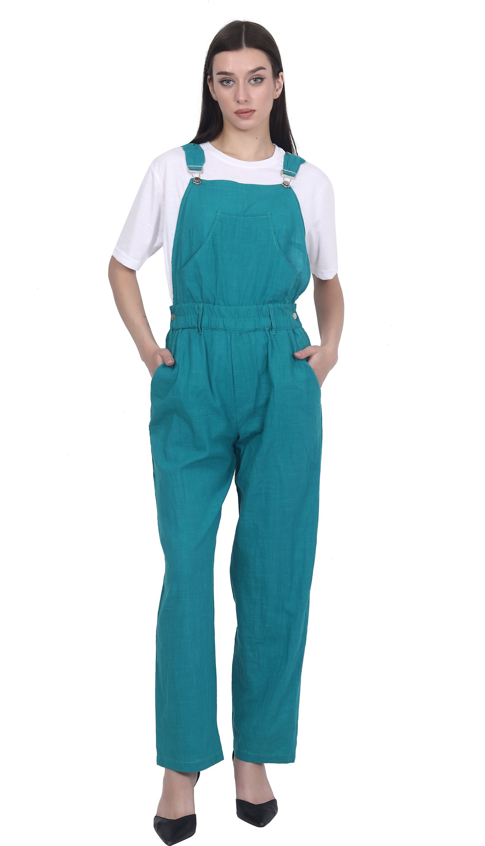 rangriwaz Women Dark Green Dungaree-picture-23