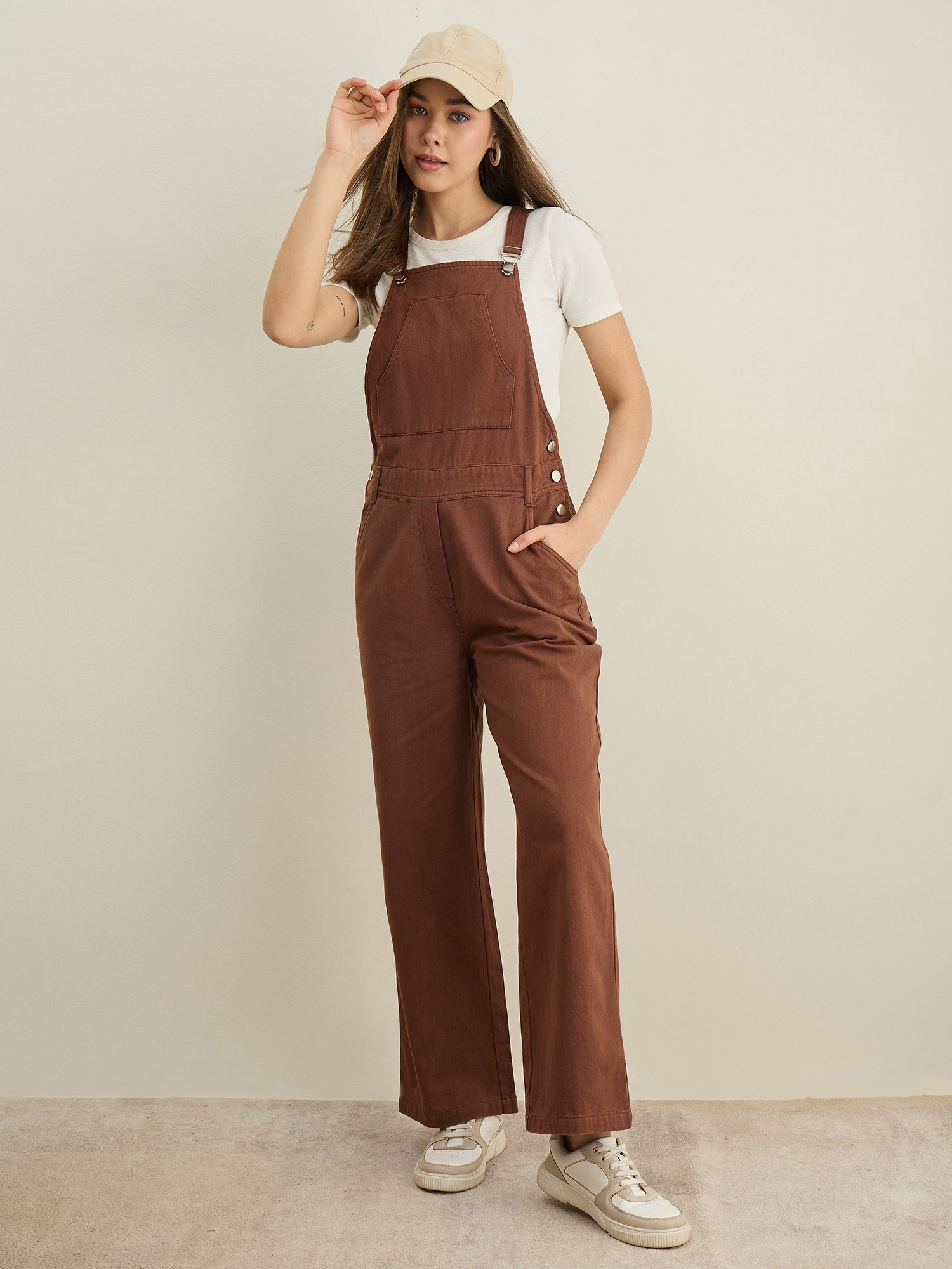 stylestone Women Brown Dungaree-picture-33