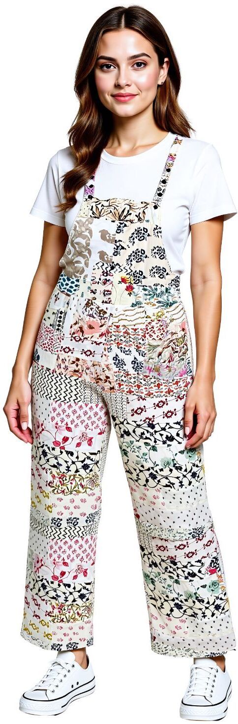 manu fashions Women White Dungaree-picture-20