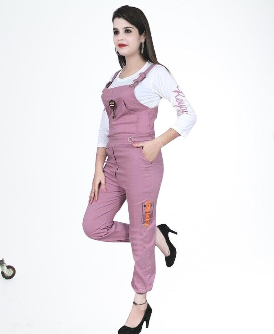 mykuki Women Pink Dungaree-picture-21