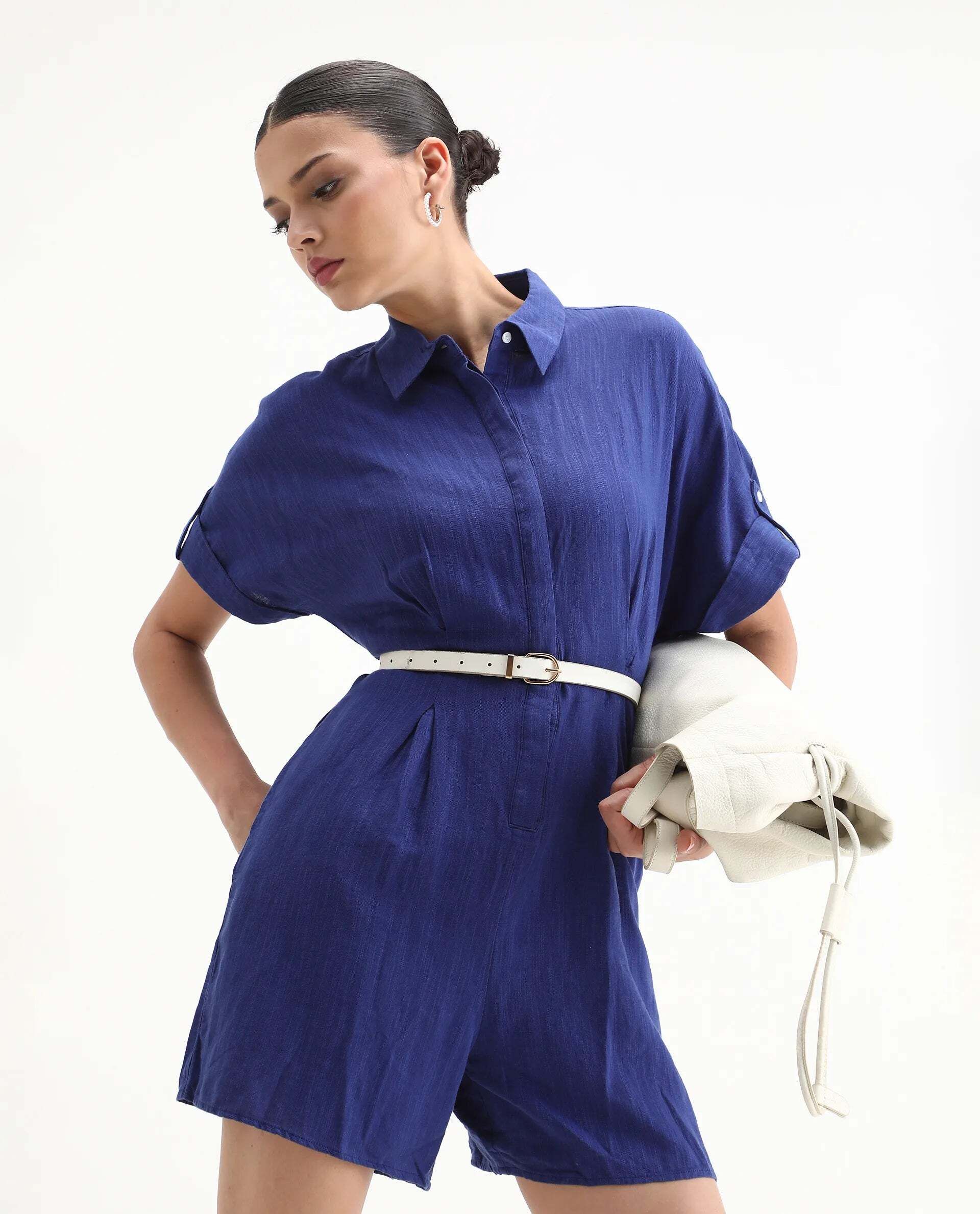 rareism Women Blue Romper-picture-15