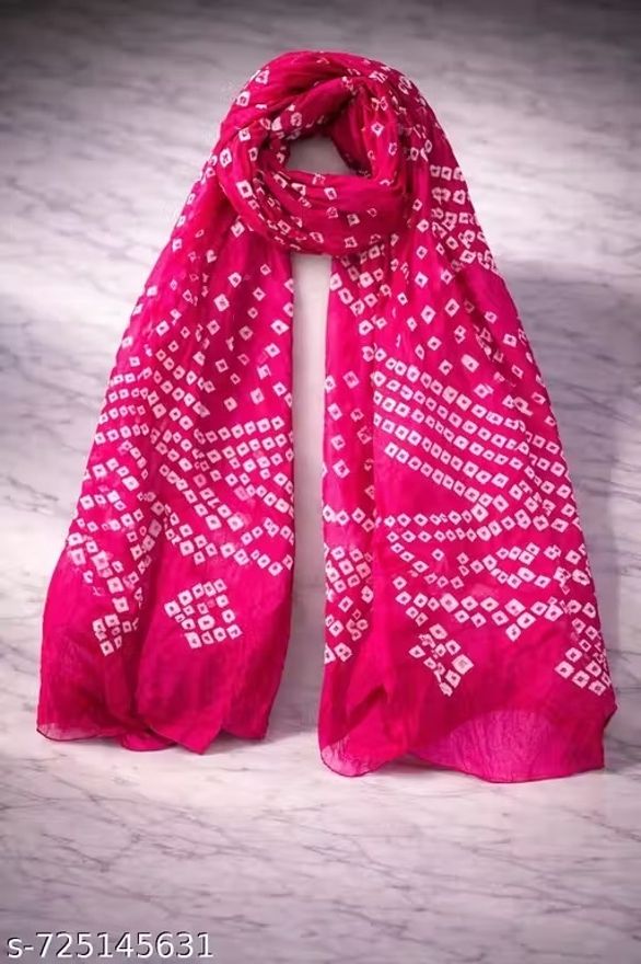 tmt hub Art Silk Printed Pink Women Dupatta-picture-20
