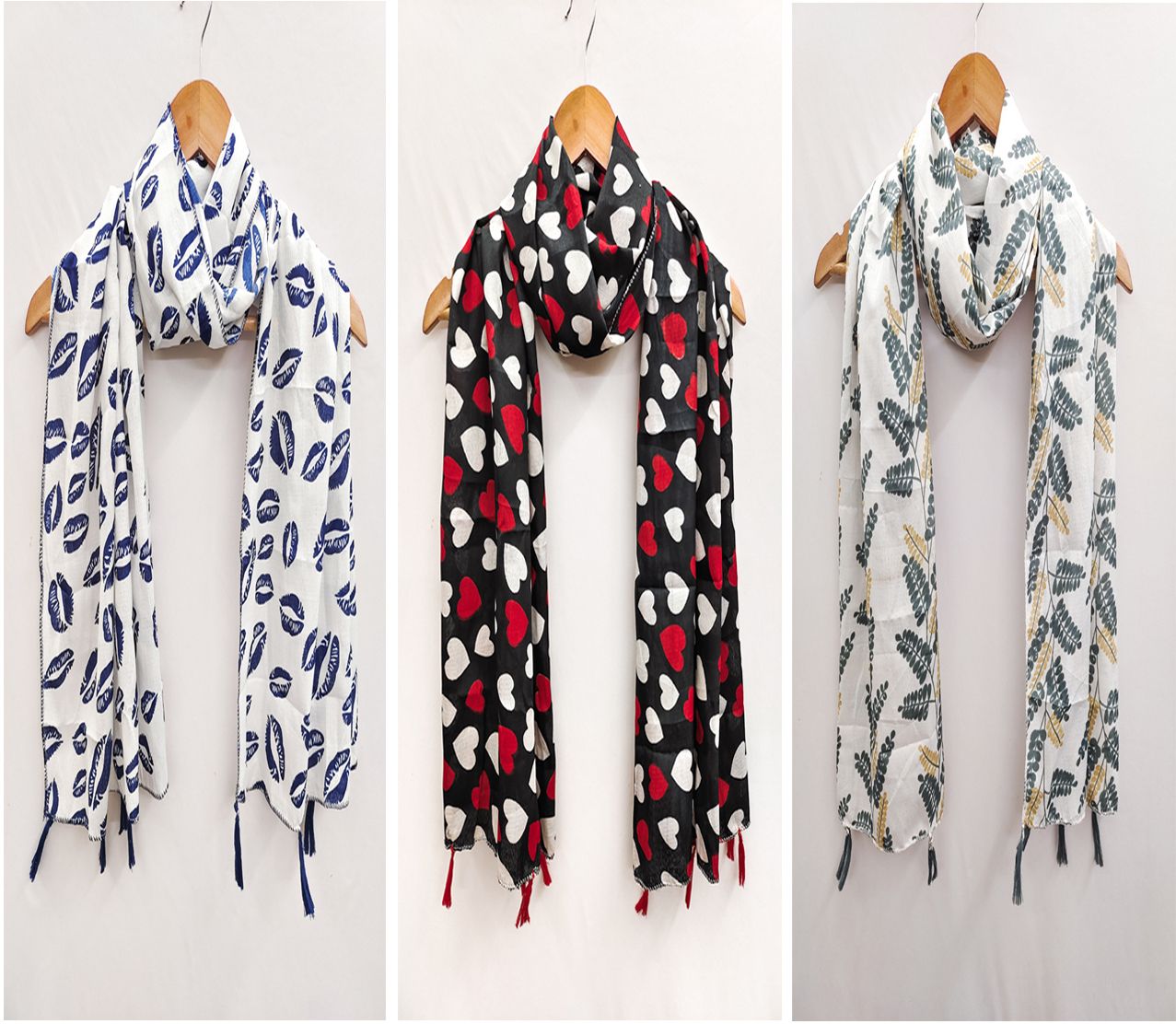 Viscose Blend Floral Print Multicolor Women Dupatta