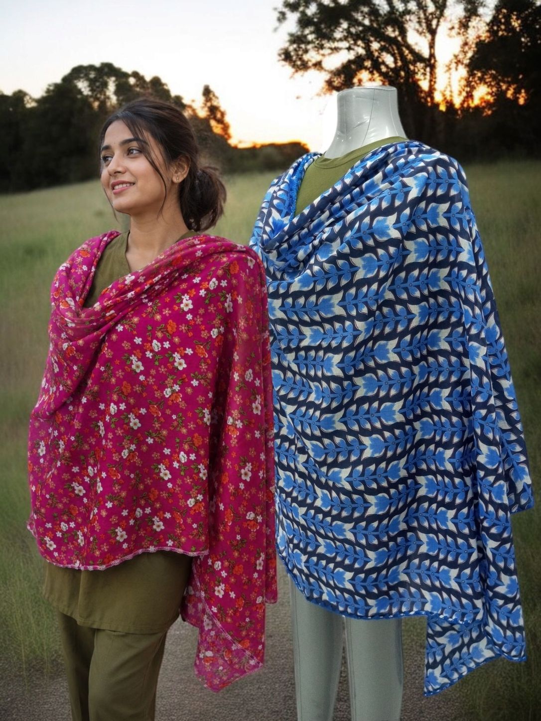 Rayon Printed Multicolor Women Dupatta-image-26