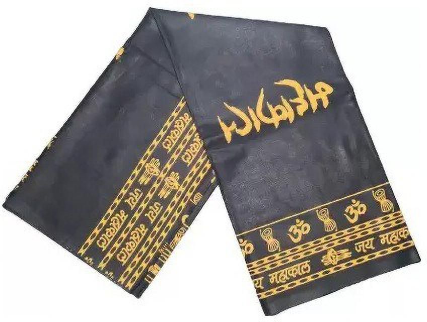 bz device Cotton Blend Printed Black, Yellow Men Dupatta-picture-19