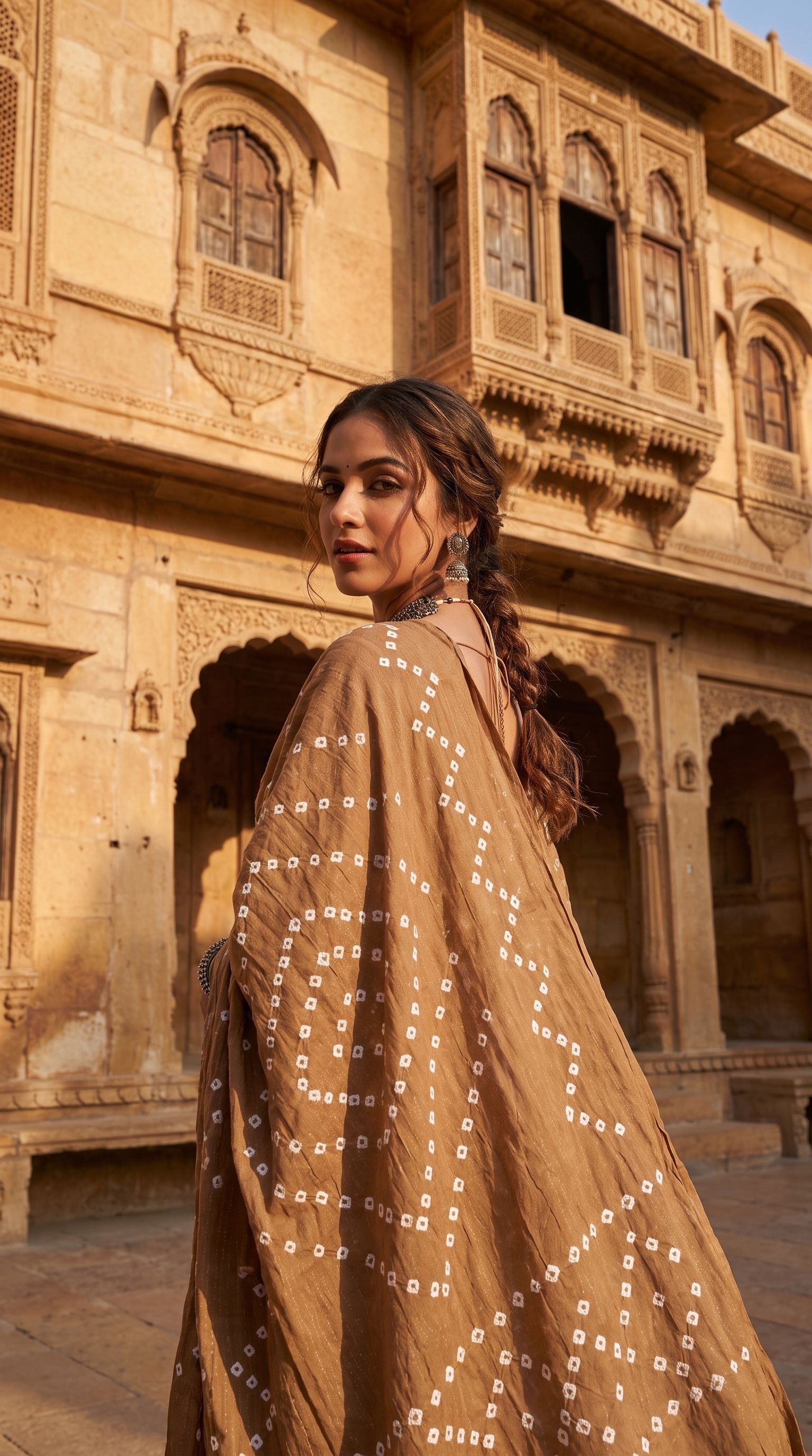 Pure Cotton Printed Brown Women Dupatta-image-2