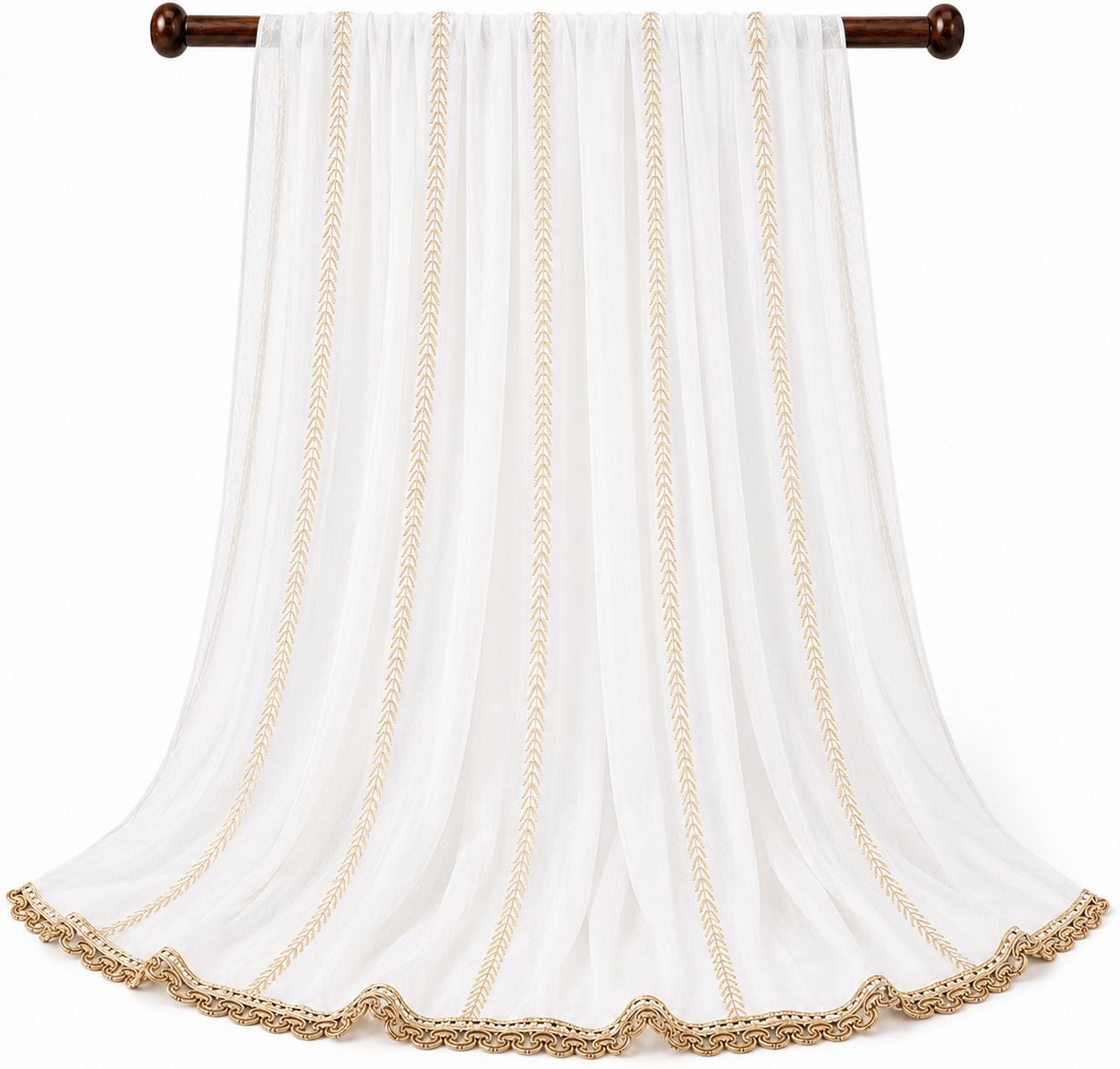 groundfashion Chiffon Solid White Women Dupatta-picture-3