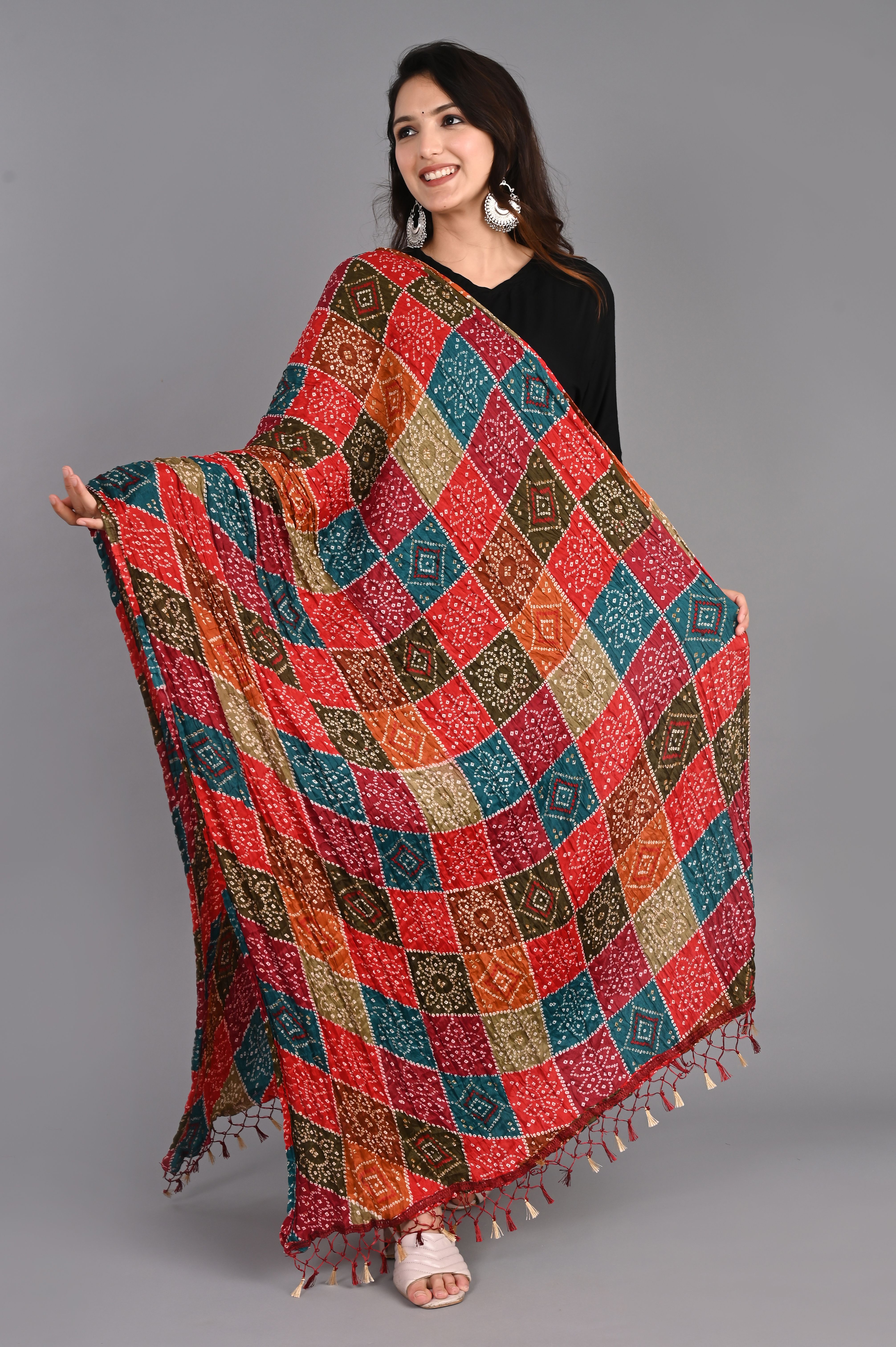 Chiffon Printed Multicolor Women Dupatta