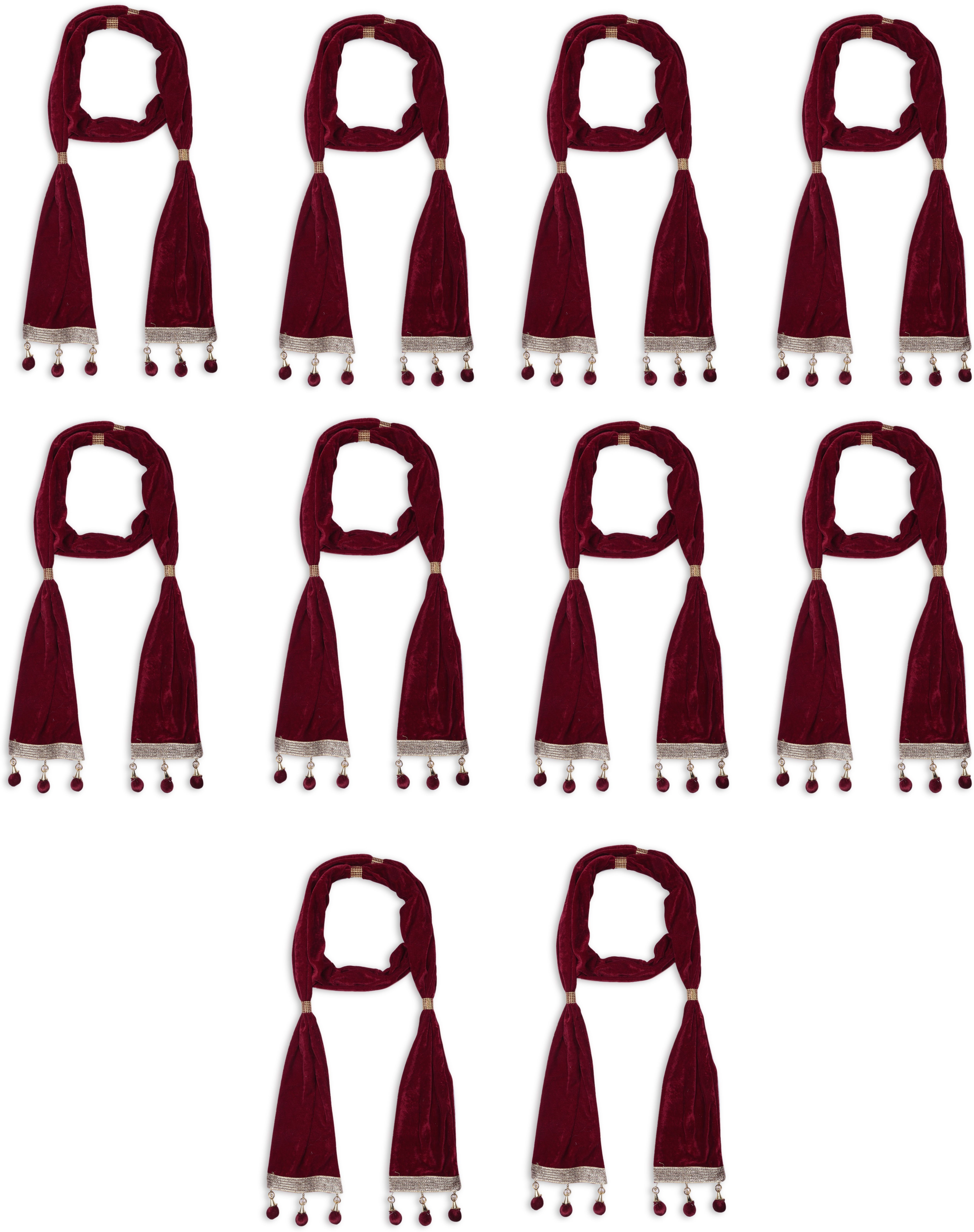 Velvet Printed Maroon Men Dupatta