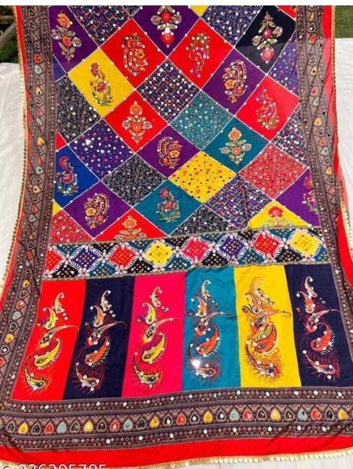 Chiffon Printed Multicolor Women Dupatta-image-32
