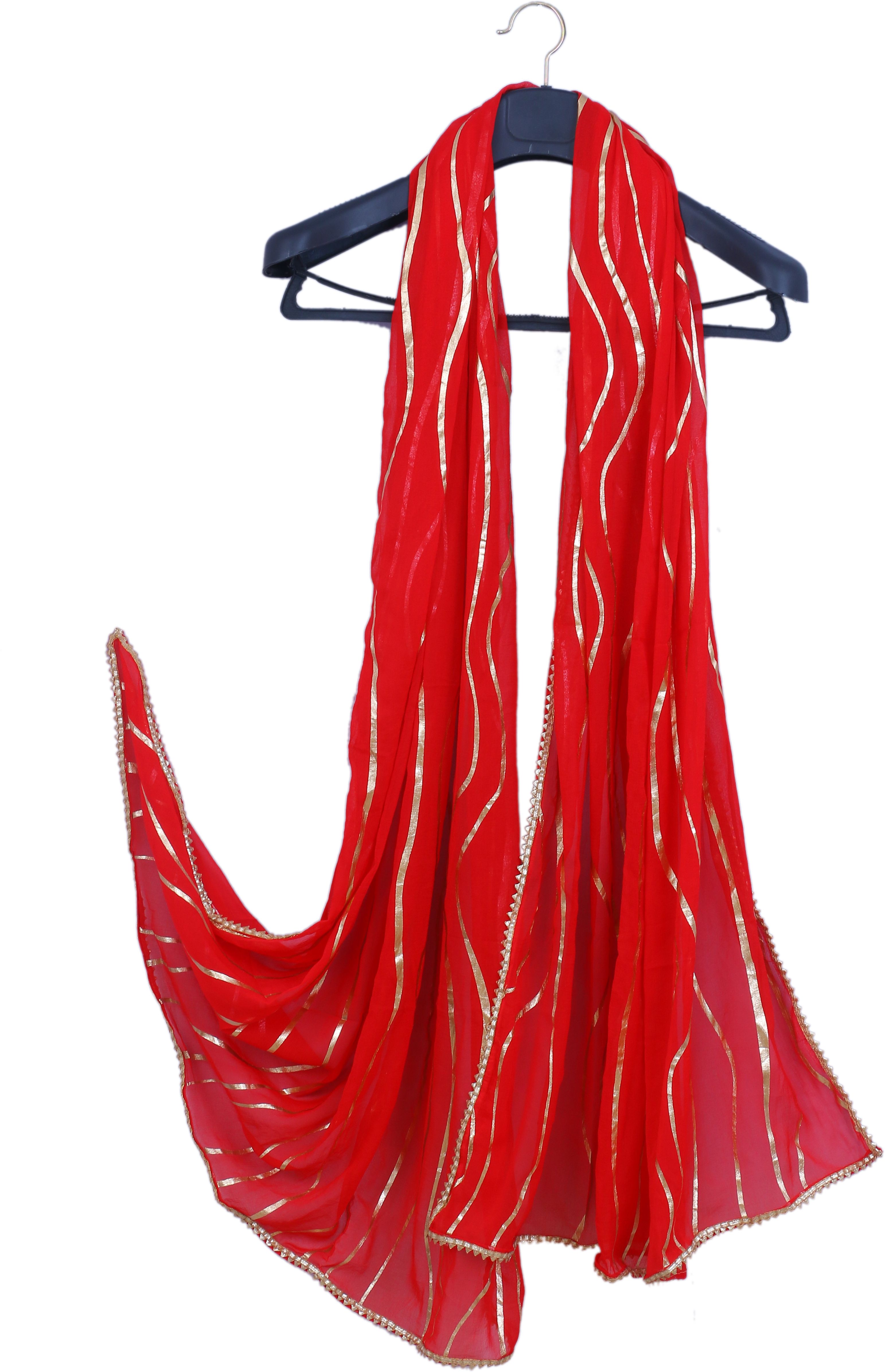 Chiffon Printed Red Women Dupatta-image-38