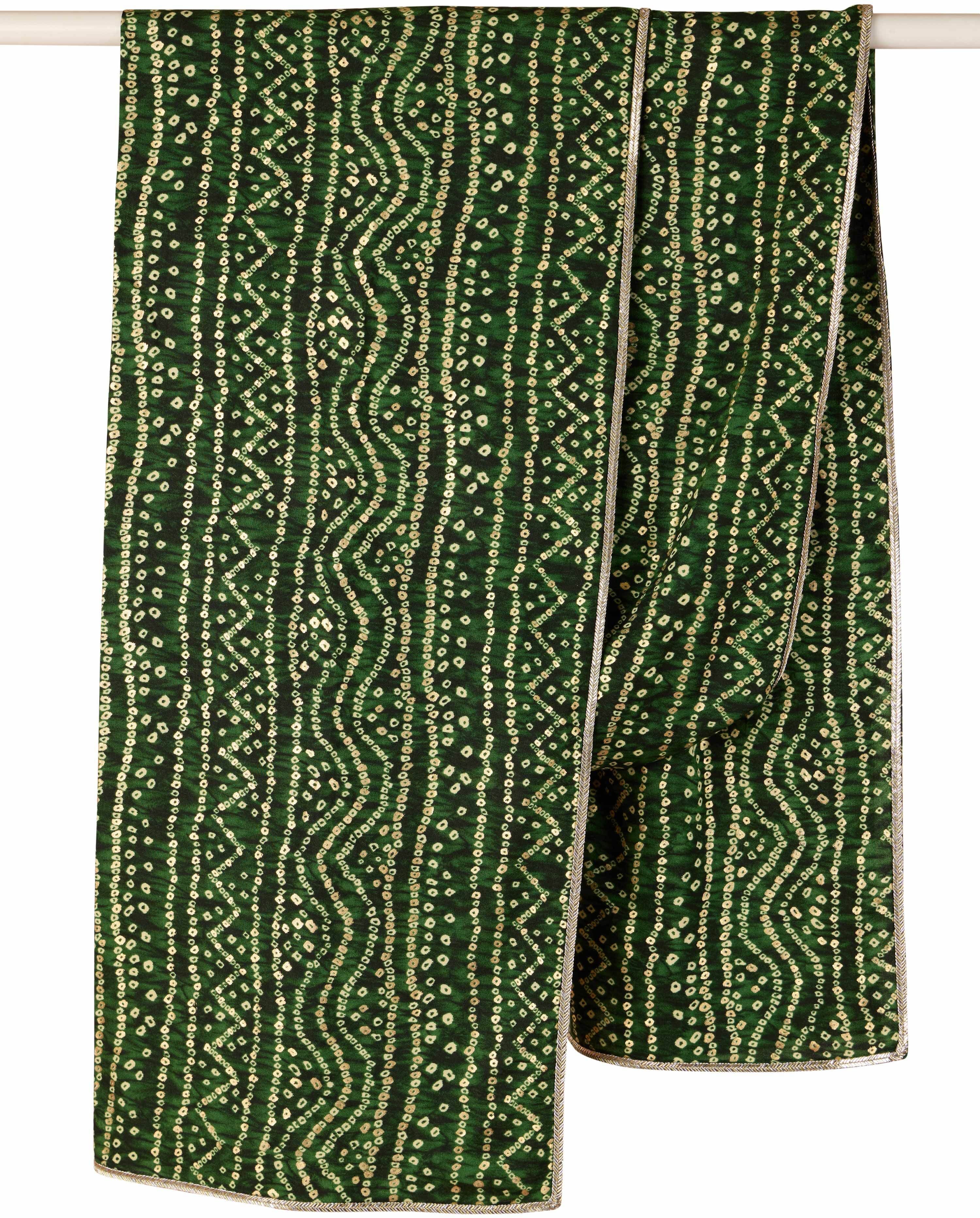 Rayon Printed Green Men Dupatta-image-8