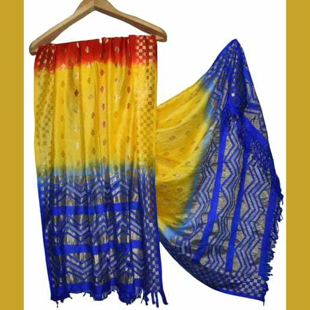 Art Silk Printed Multicolor Men Dupatta-image-13