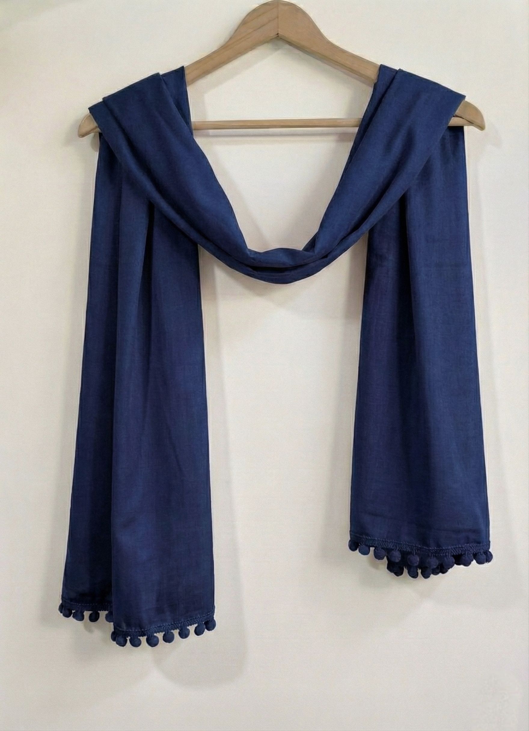 noorfashion Pure Cotton Solid Blue Women Dupatta-picture-47