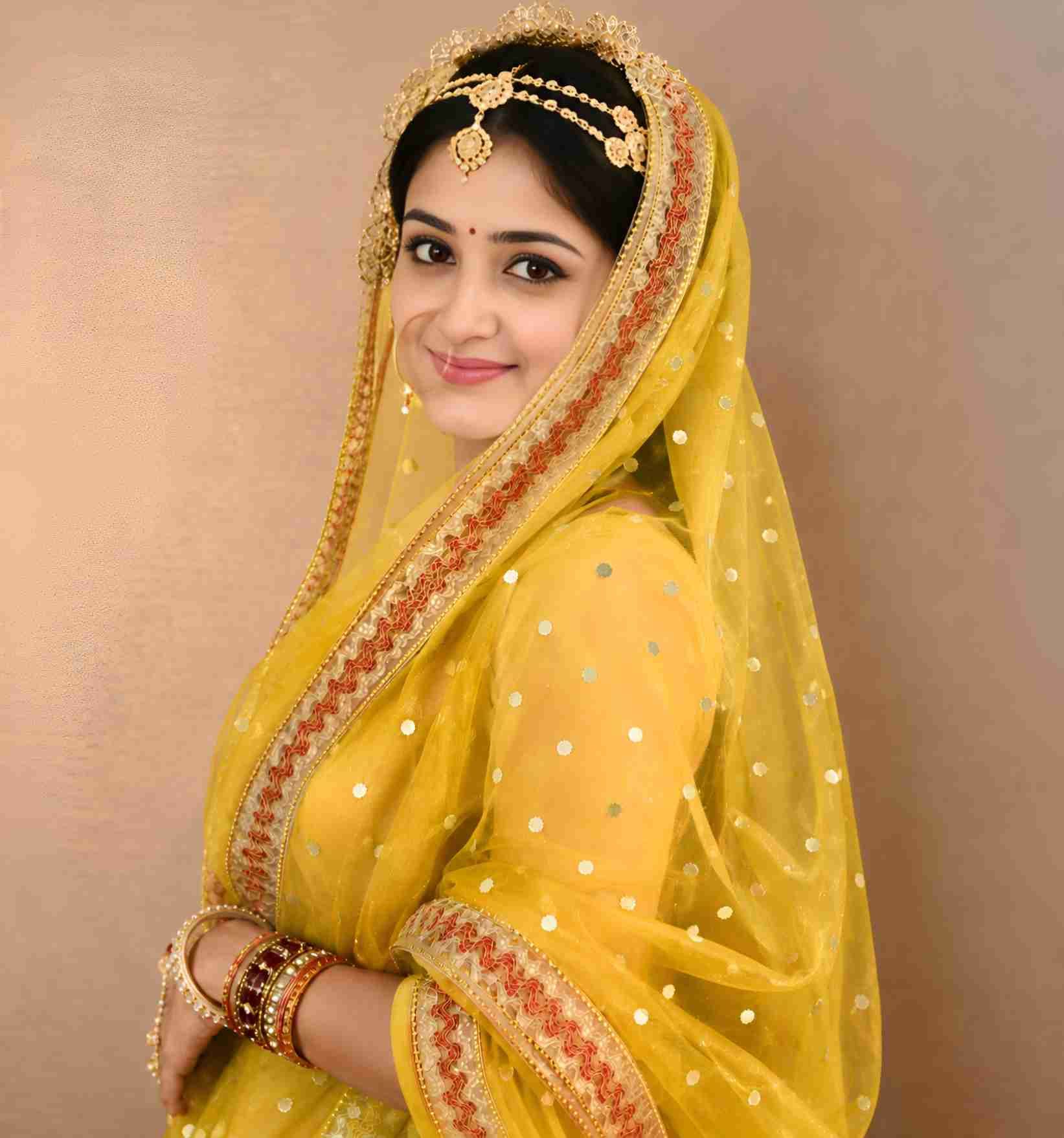 brotherskart Net Polka Print Yellow Women Dupatta-picture-22