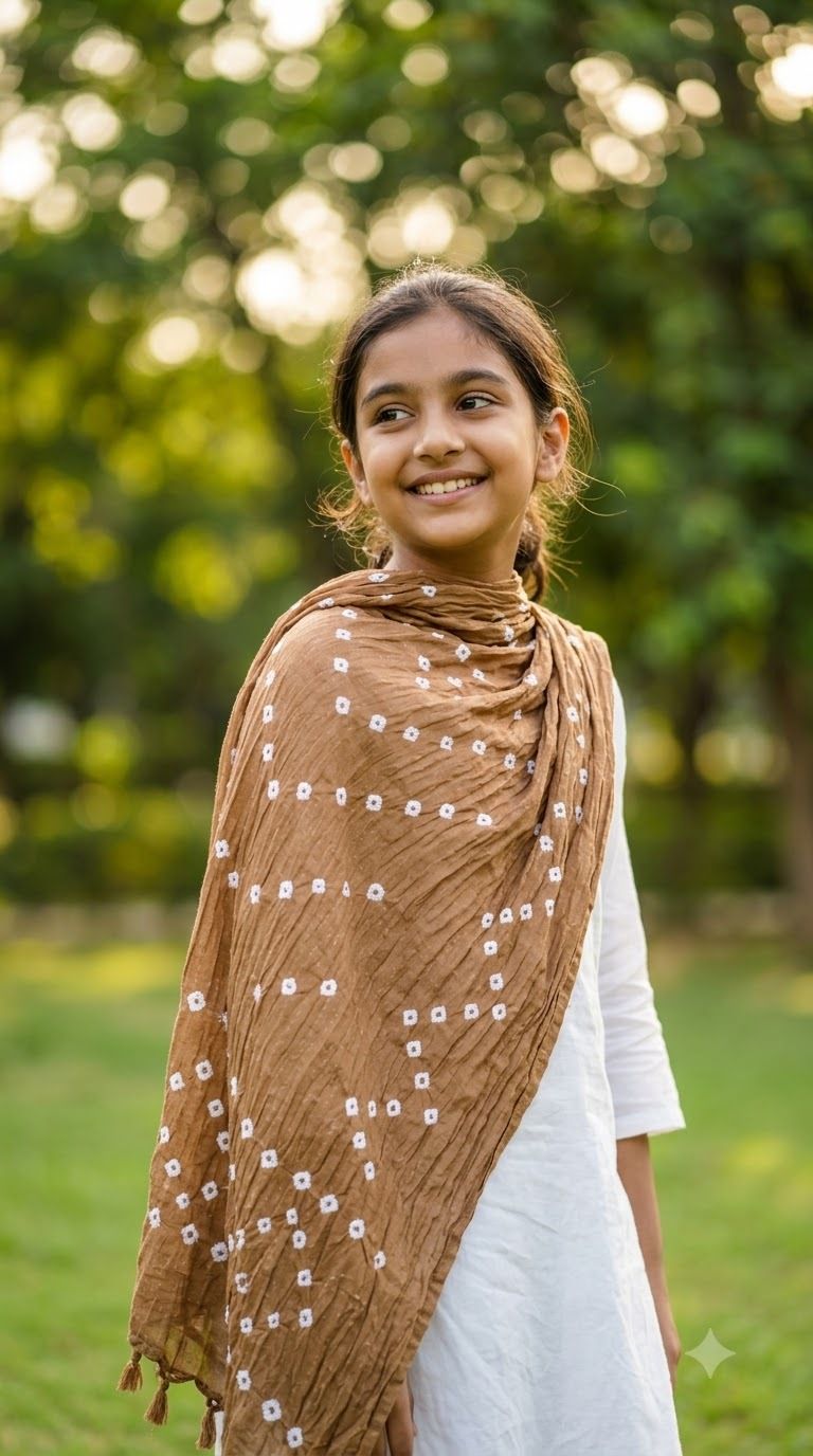 Pure Cotton Printed Brown Women Dupatta-image-47