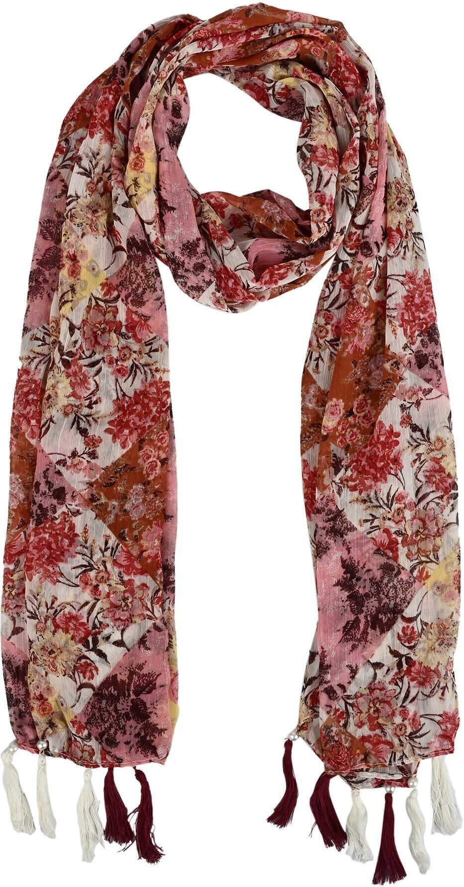 Printed Chiffon Women Multicolor Scarf, Stole, Fancy Scarf-image-24