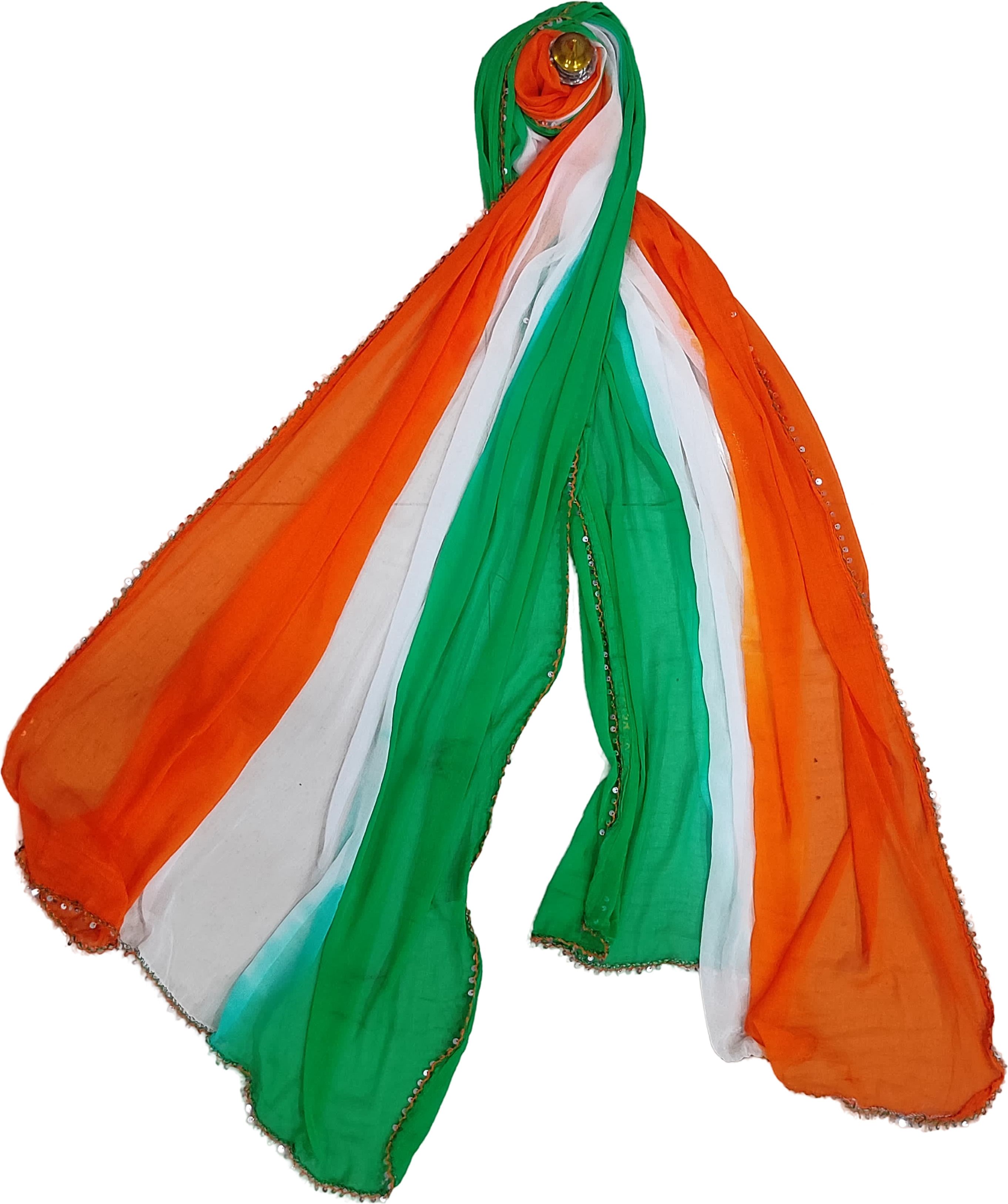 Chiffon Solid Multicolor Women Dupatta