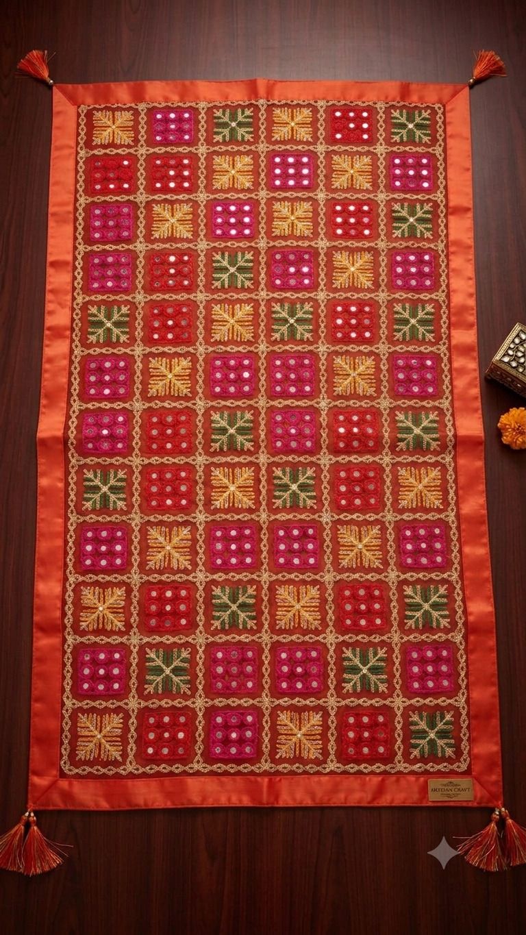 shree paridhaan online Chiffon Embroidered Orange, Multicolor Women Dupatta-picture-31