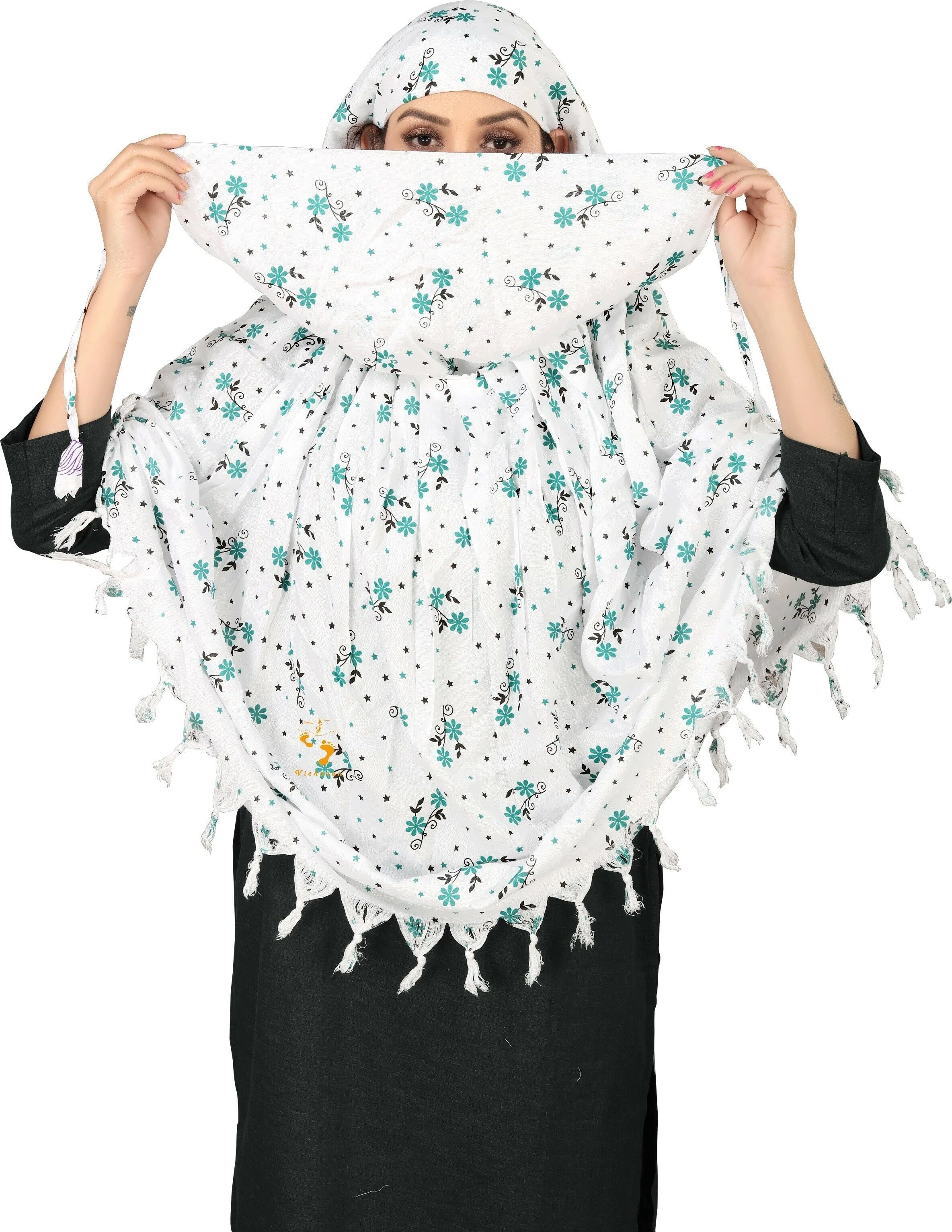 Rayon Printed White Women Dupatta-image-15
