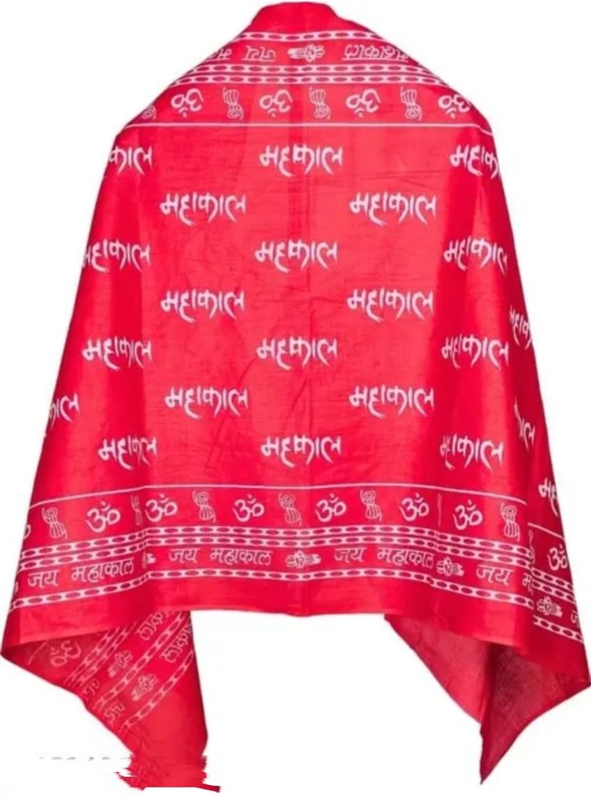 Pure Cotton Printed Pink Men Dupatta
