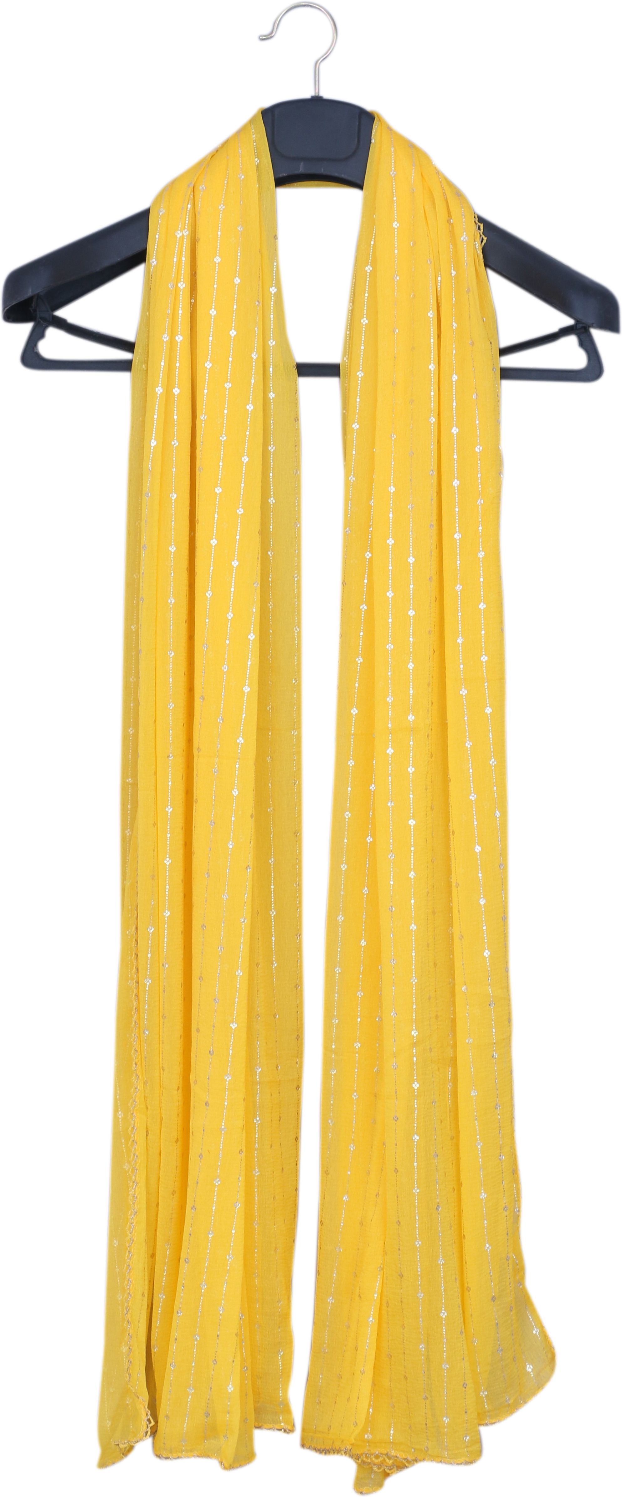 trendz hack Chiffon Printed Yellow Women Dupatta-picture-10