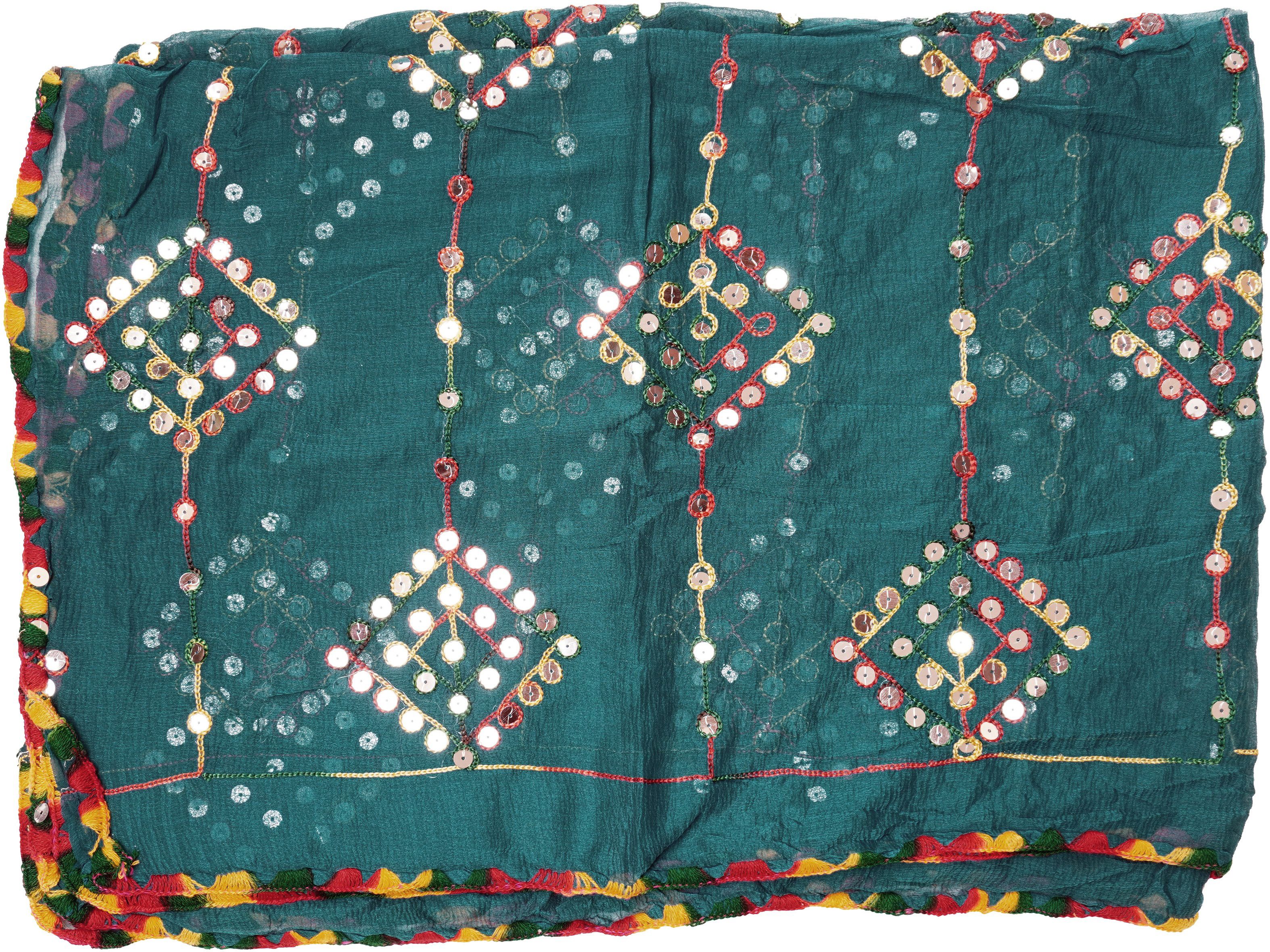 Chiffon Embroidered Green Women Dupatta-image-32