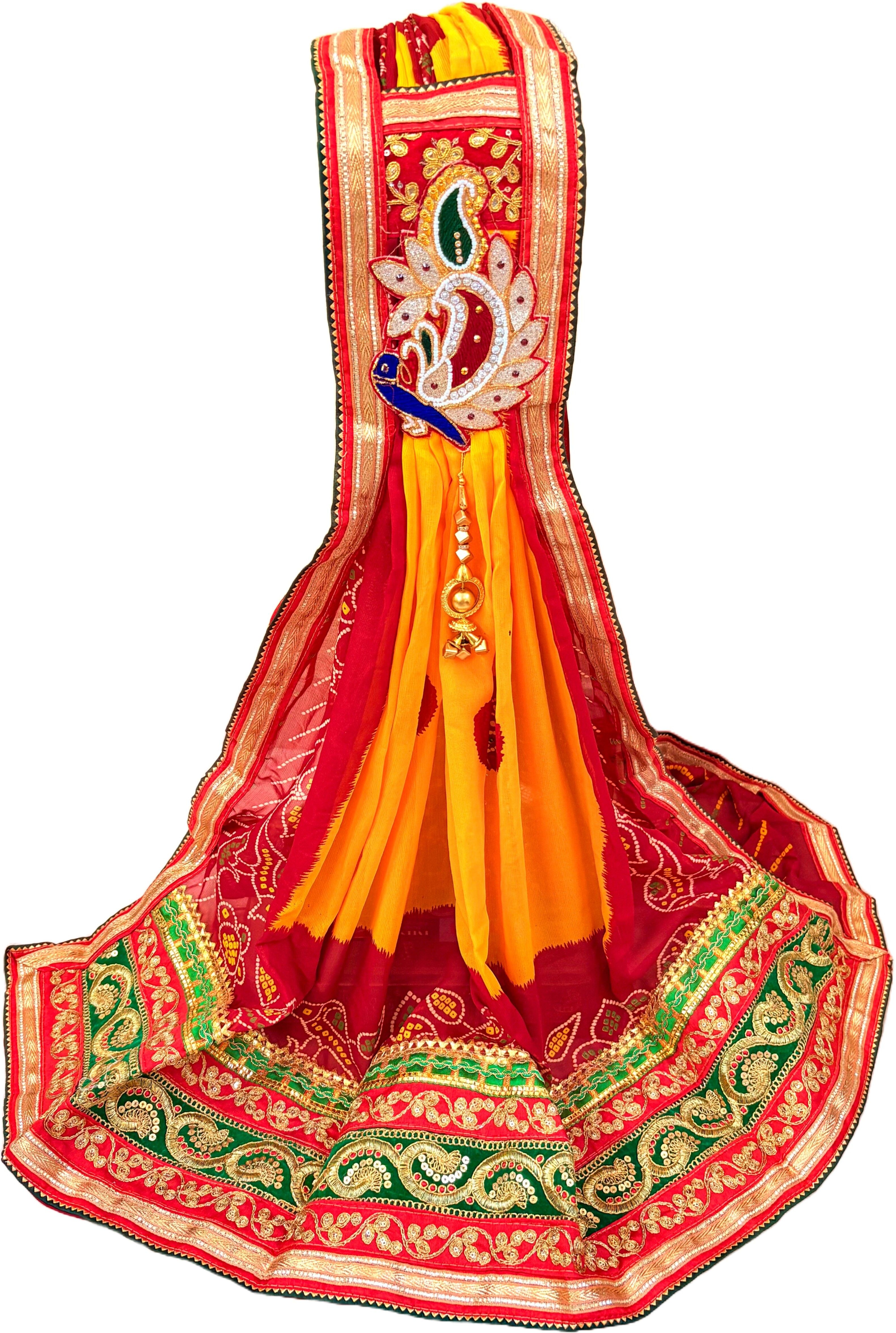 Poly Georgette Embroidered Yellow Women Dupatta-image-18
