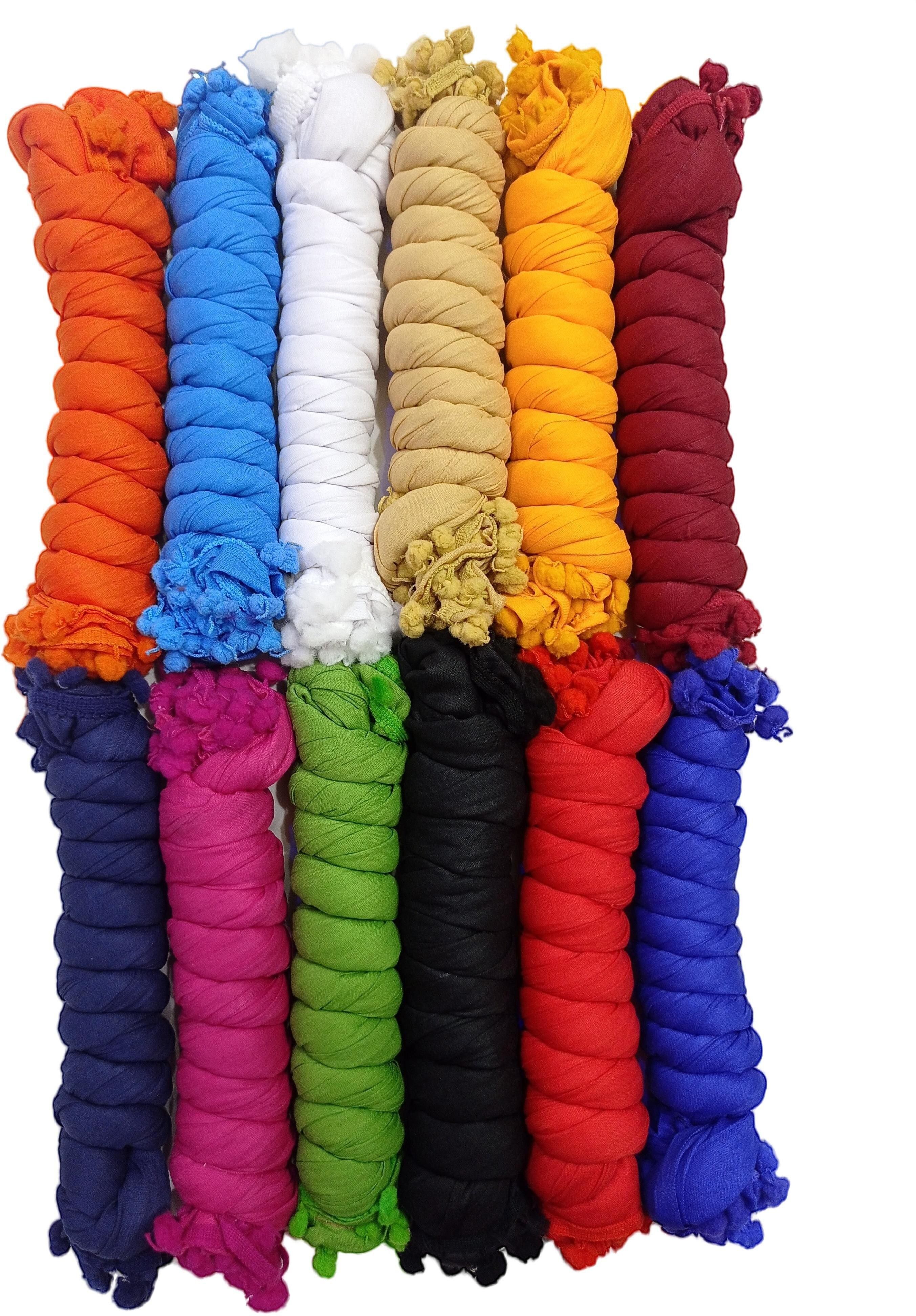 Cotton Blend Solid Multicolor Women Dupatta