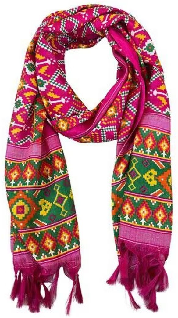 odhany Cotton Silk Printed Pink Women Dupatta-picture-28